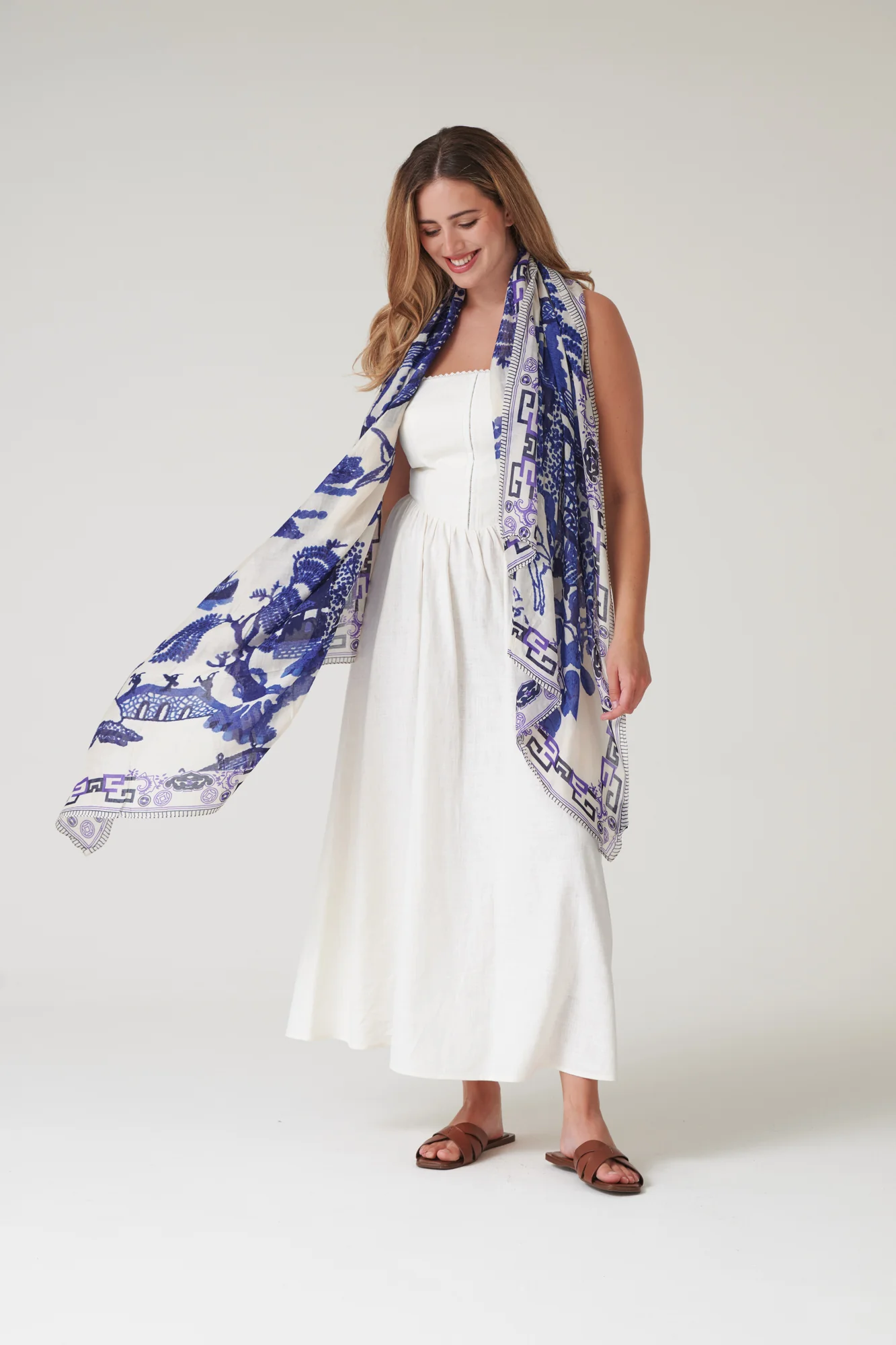 Giant Willow Blue Scarf - Image 4