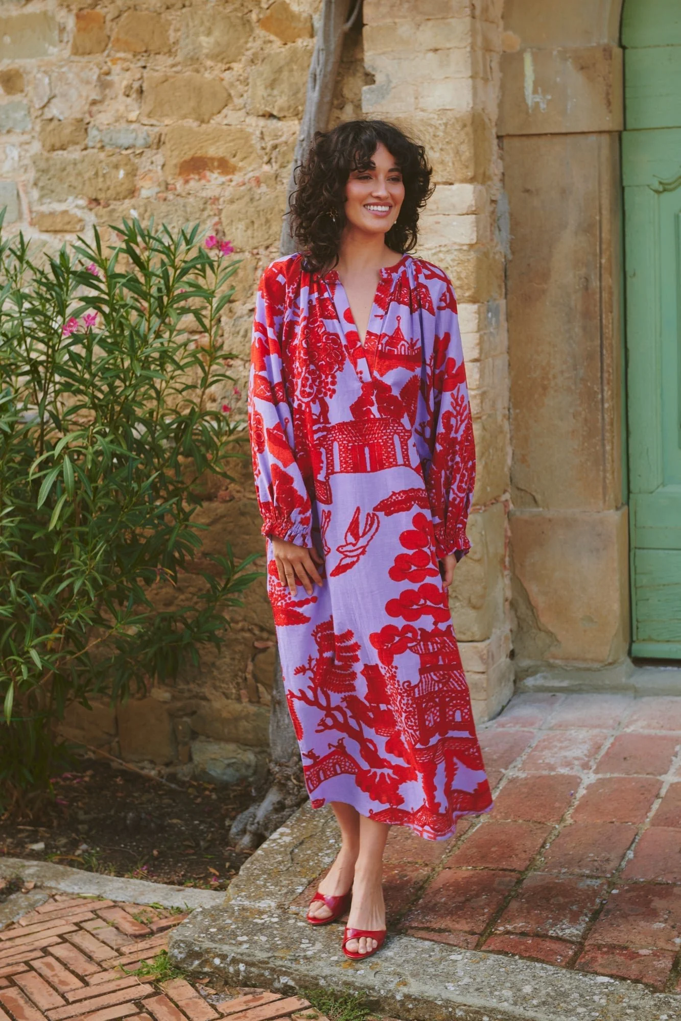 Giant Willow Violet Raglan Dress - Image 2