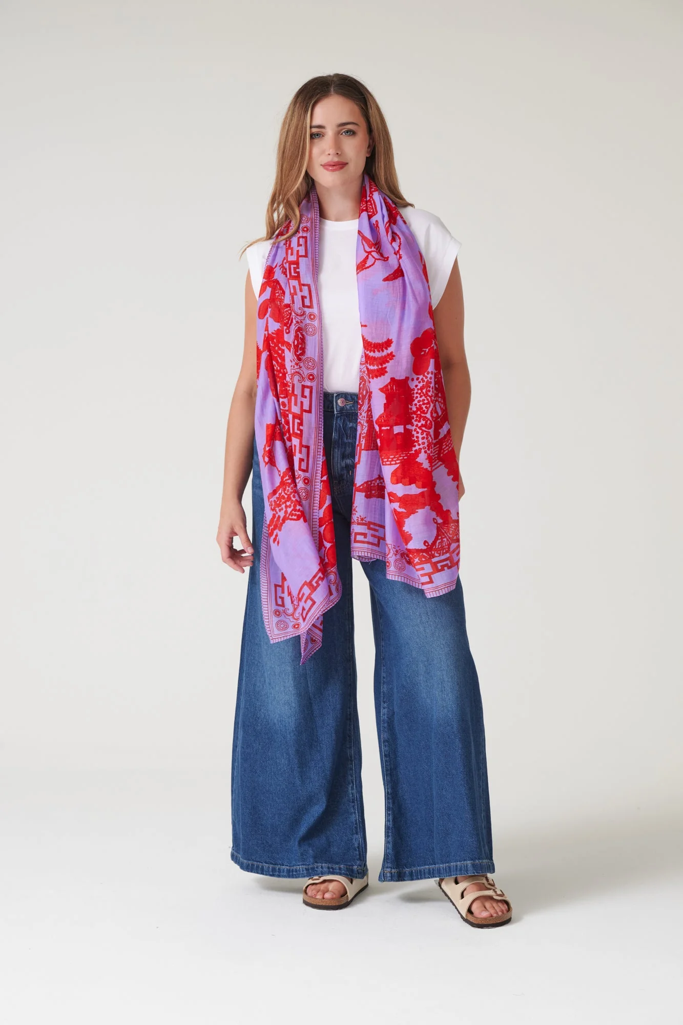 Giant Willow Violet Scarf - Image 2