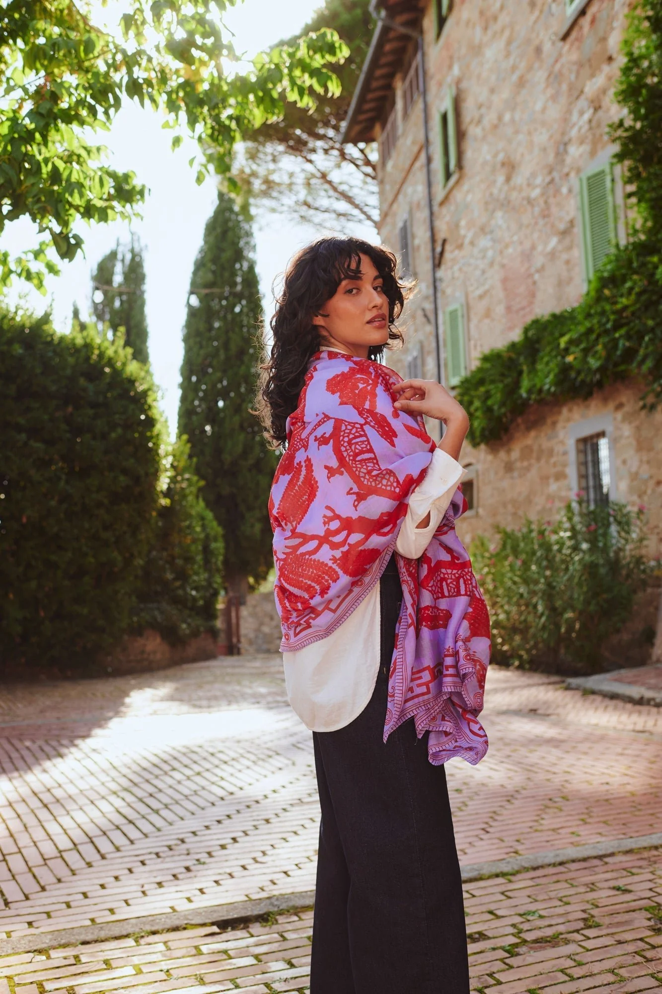 Giant Willow Violet Scarf - Image 3