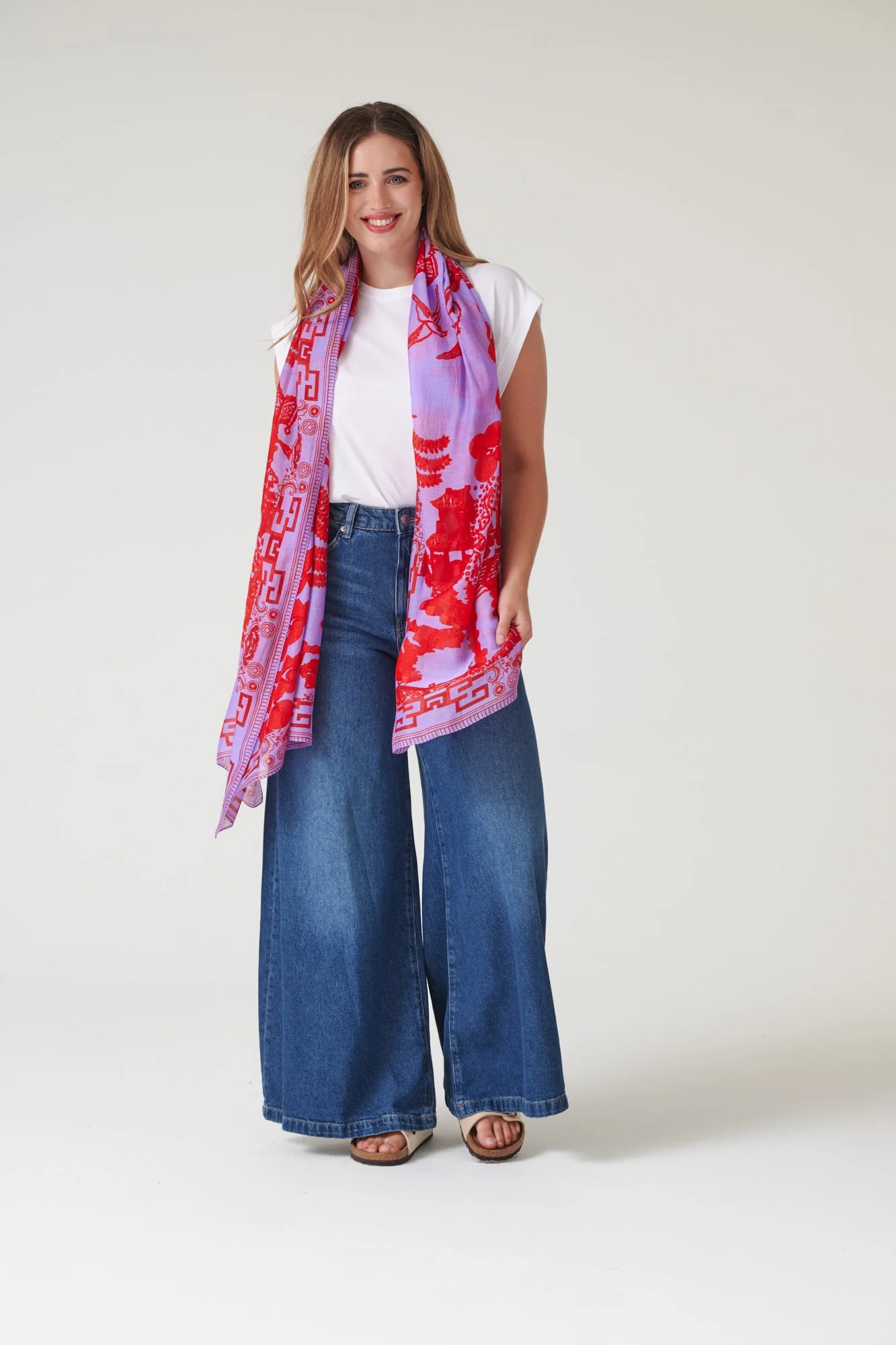 Giant Willow Violet Scarf - Image 4