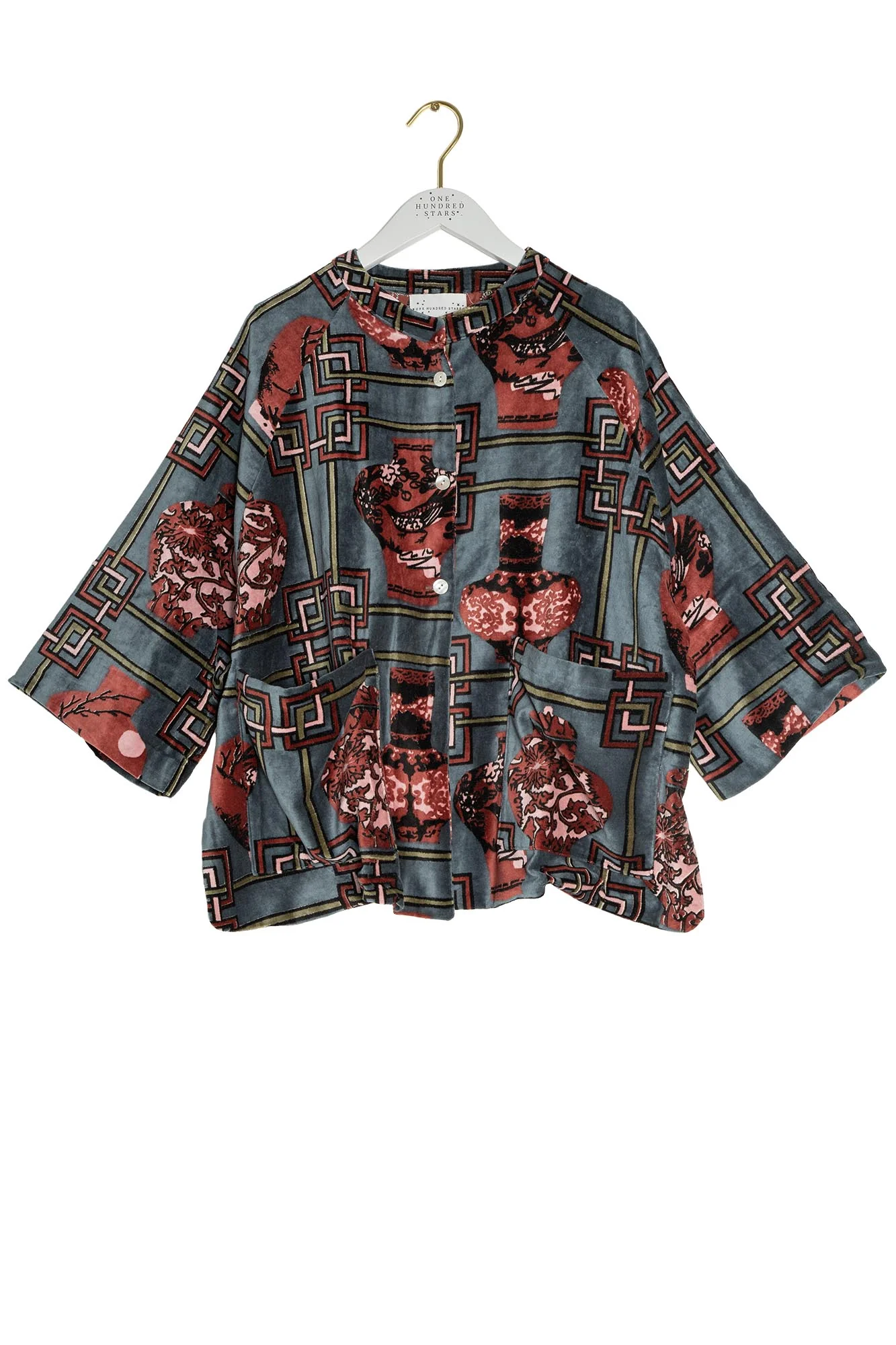 Ginger Jar Grey Velvet Jacket - Image 5