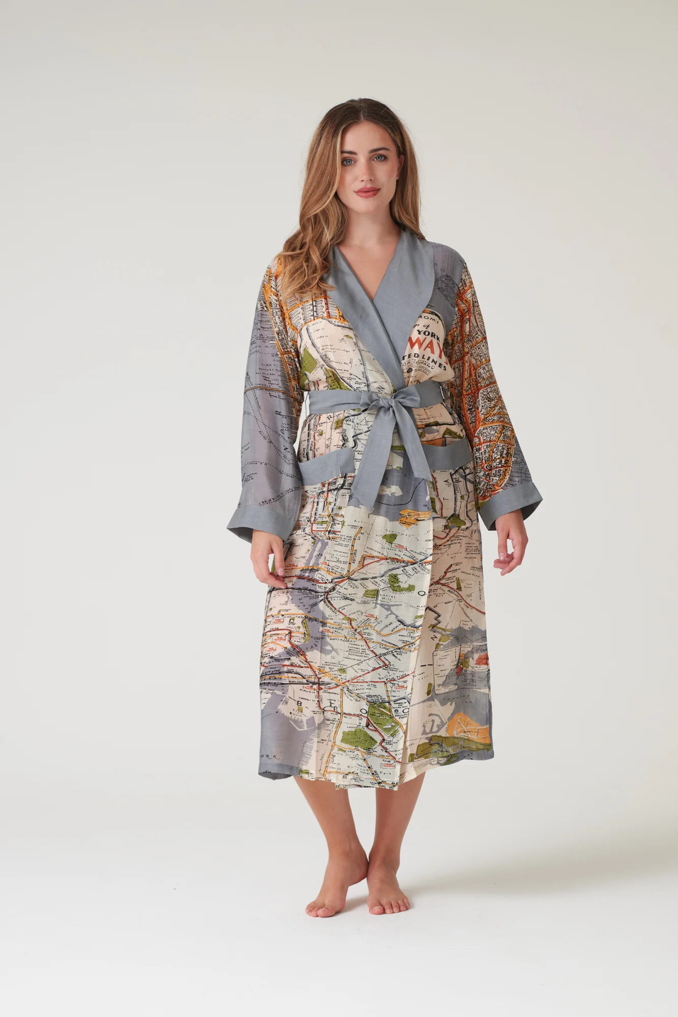 New York City Grey Map Gown - Image 2