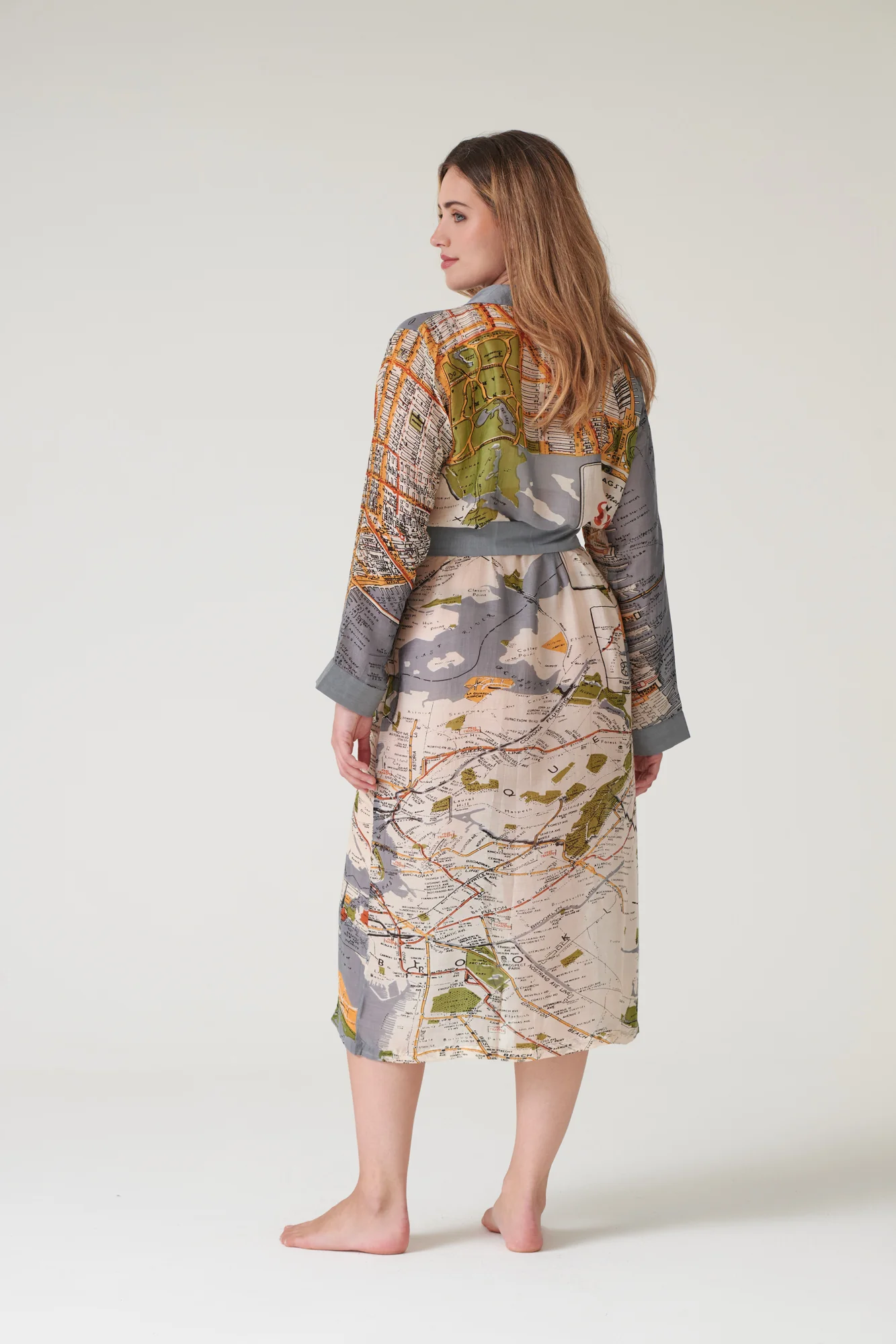 New York City Grey Map Gown - Image 6