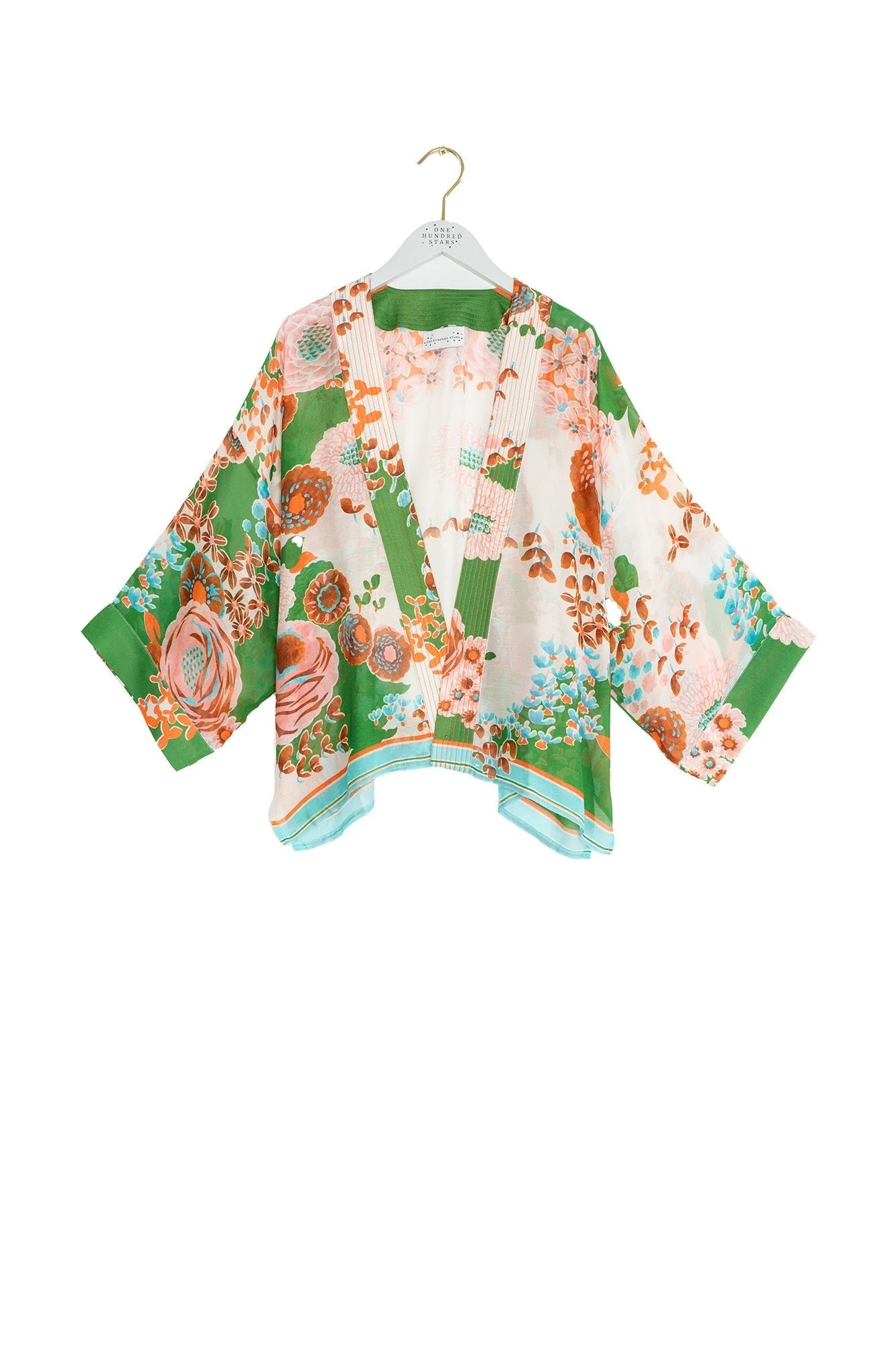Kitsch Bouquet Green Kimono - Image 3