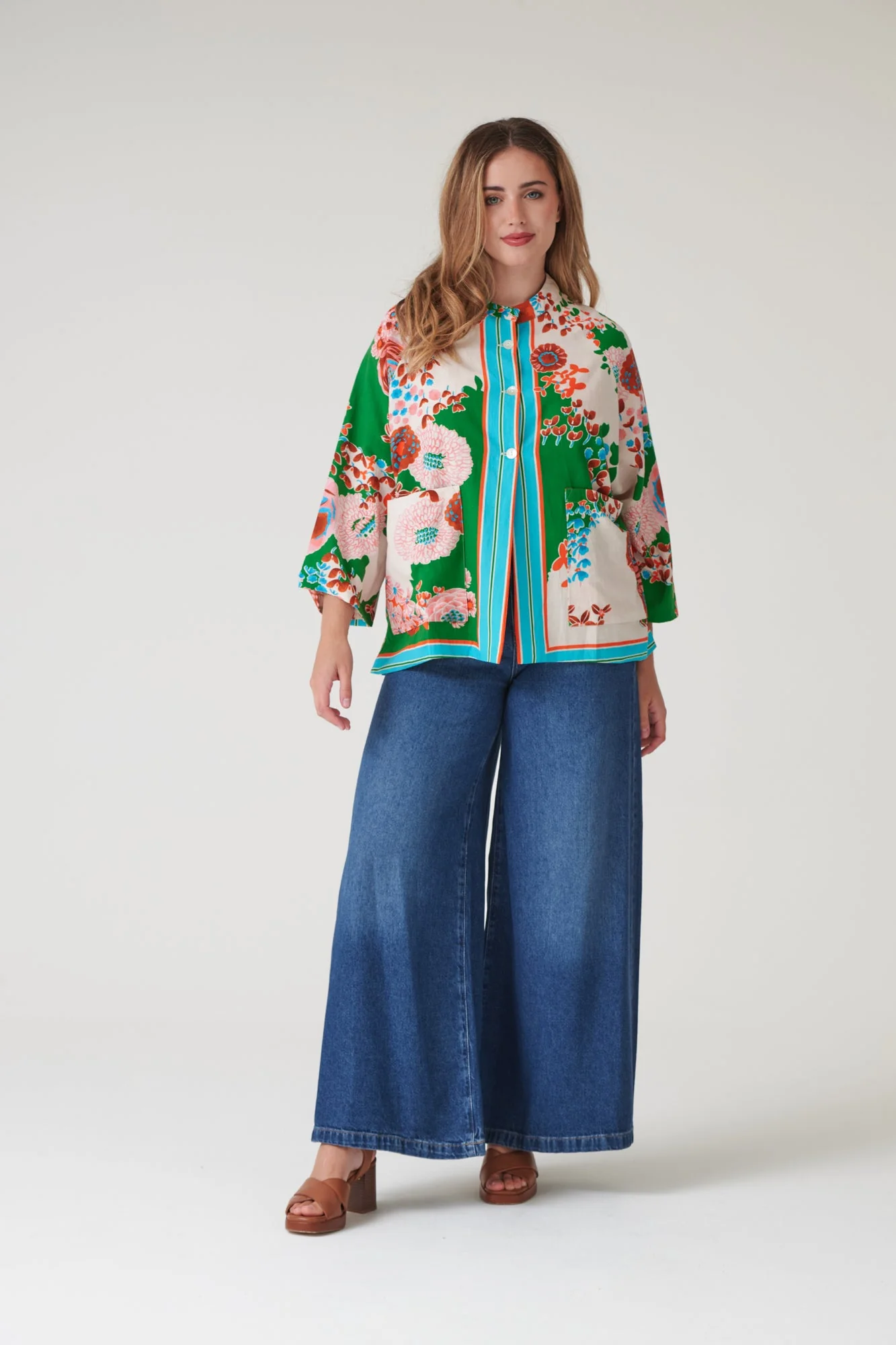 Kitsch Bouquet Green Summer Jacket - Image 2