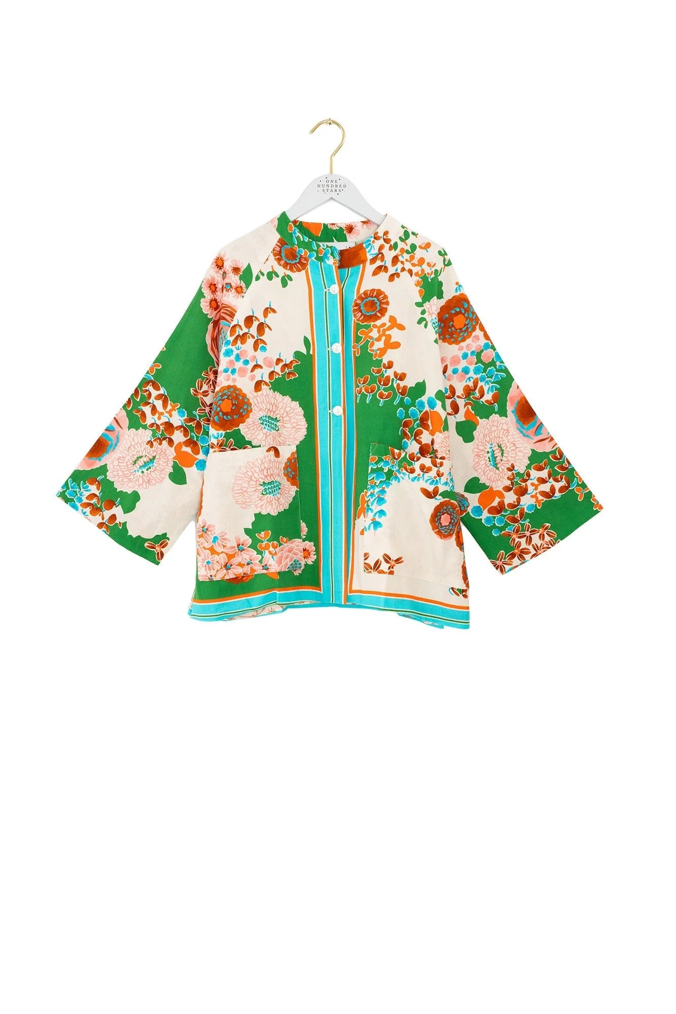 Kitsch Bouquet Green Summer Jacket - Image 3