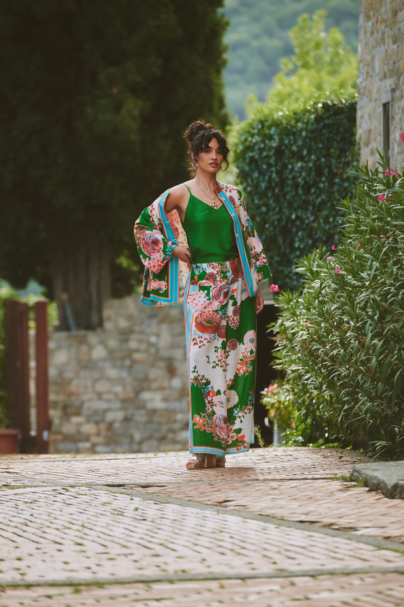 Kitsch Bouquet Green Summer Jacket - Image 4