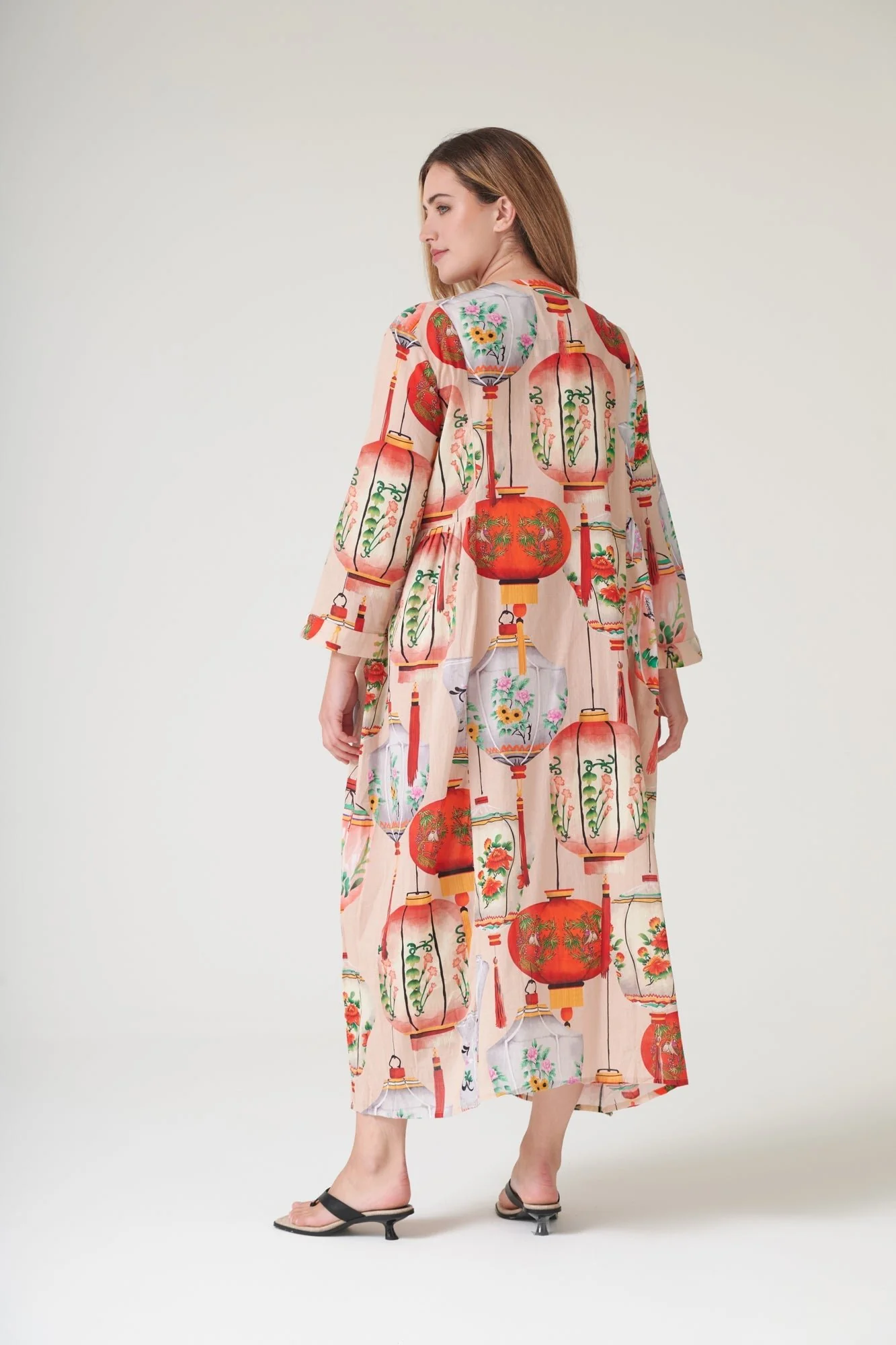 Lanterns Red Pinch Pleat Dress - Image 9