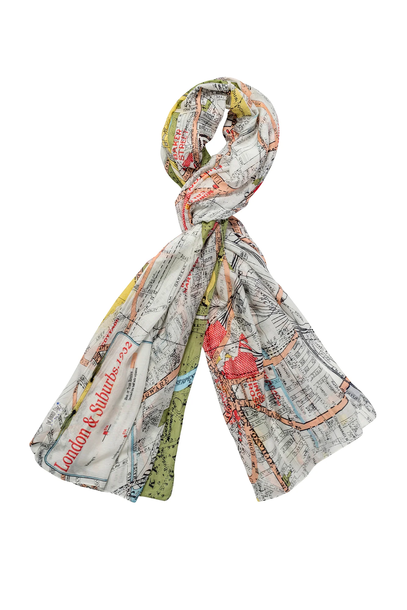 London Map Scarf - Image 3