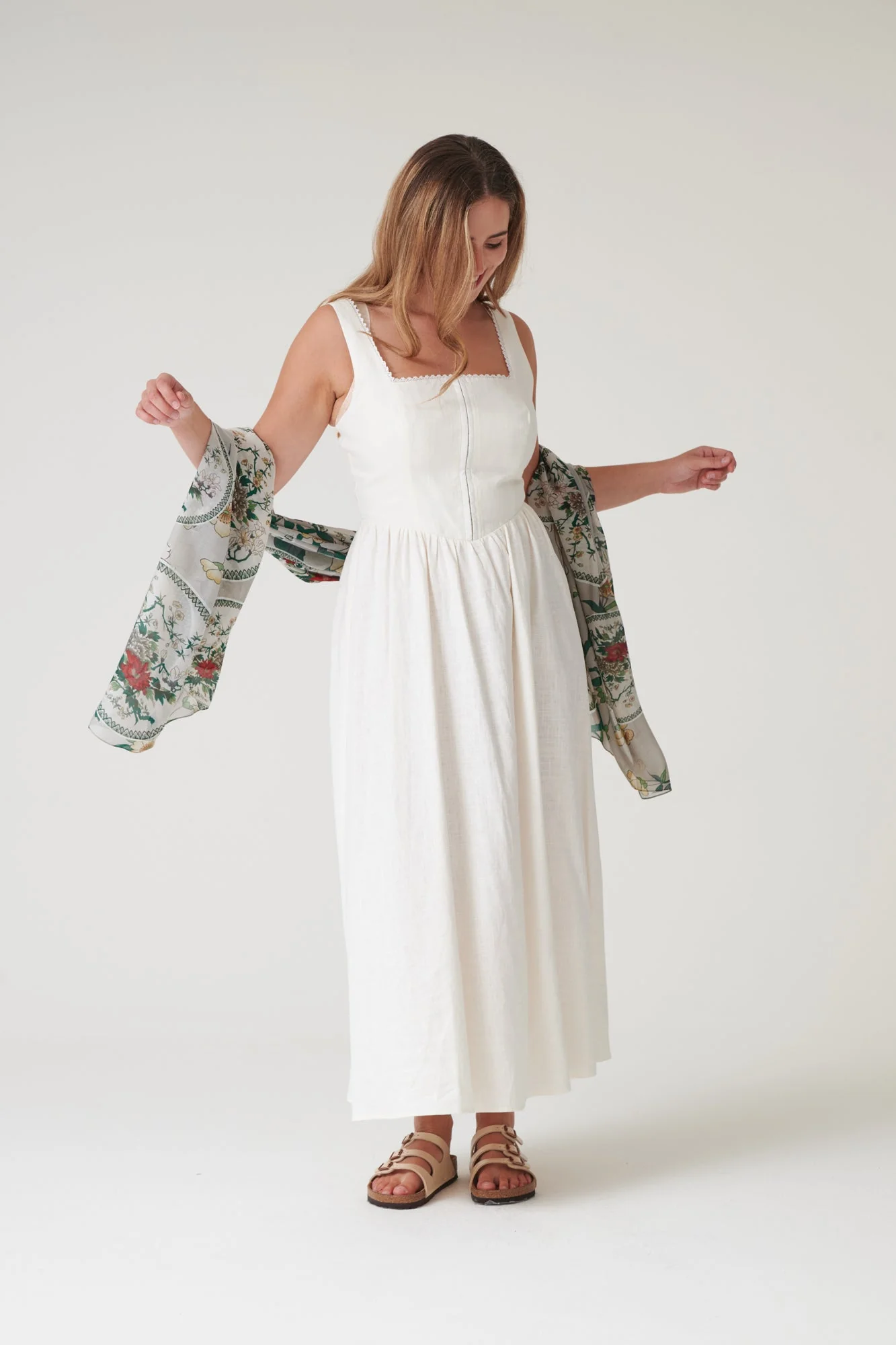Magnolia Plates Putty Scarf - Image 3