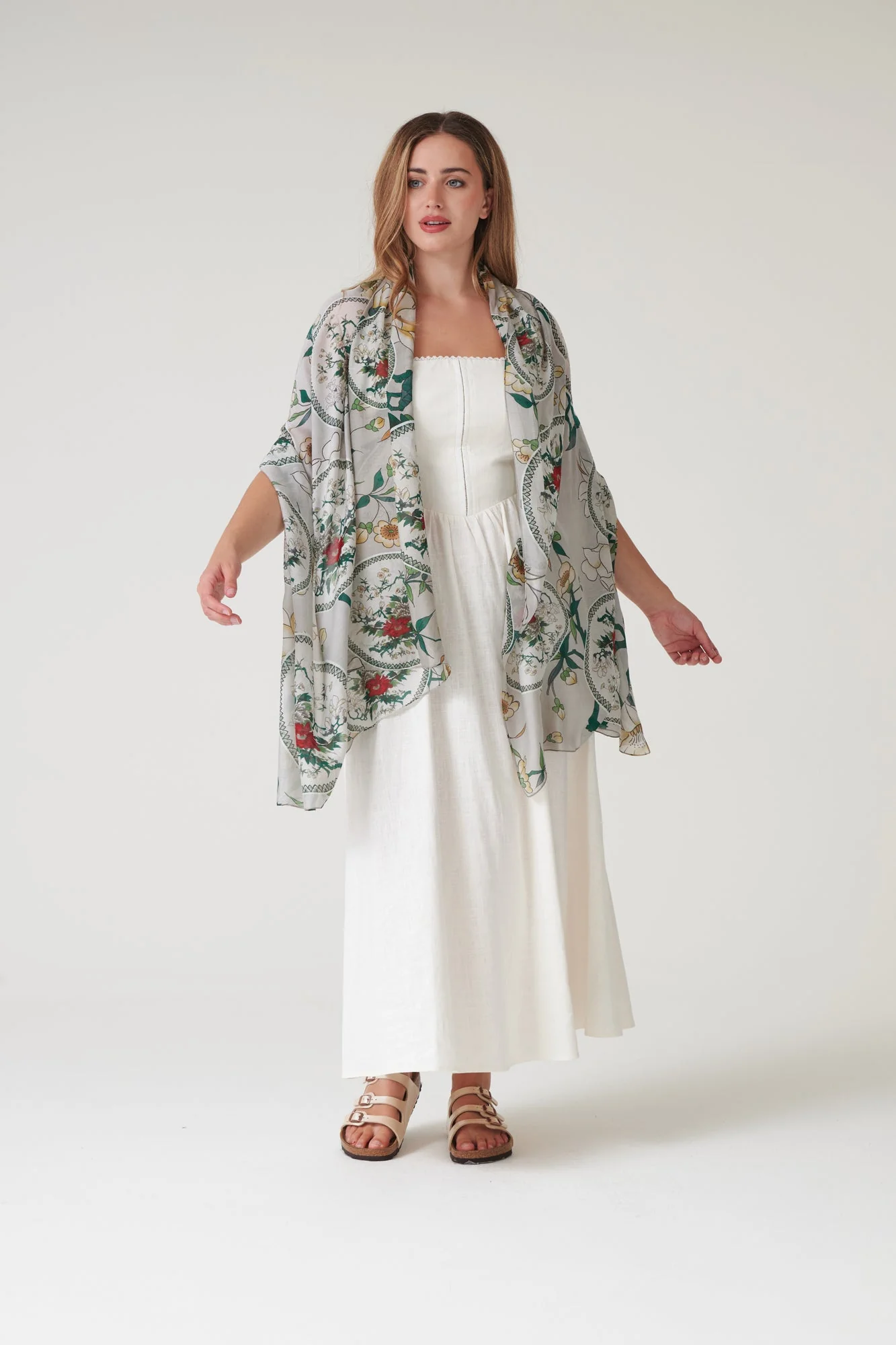Magnolia Plates Putty Scarf - Image 4