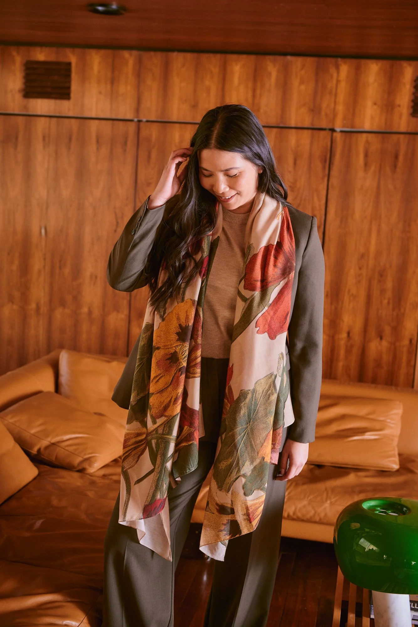 Nasturtium Fawn Scarf - Image 4