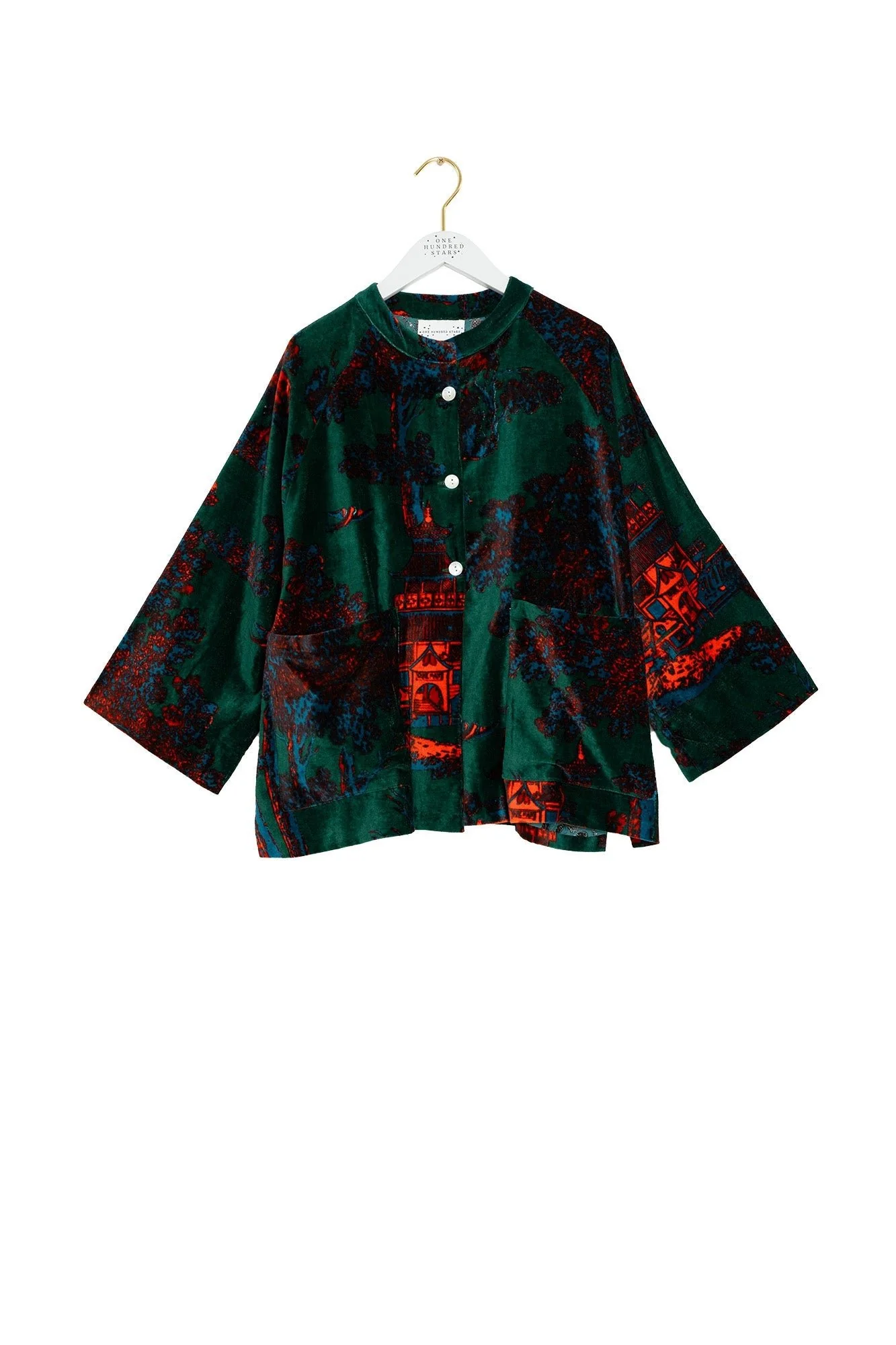 Pagoda Forest Velvet Jacket - Image 5