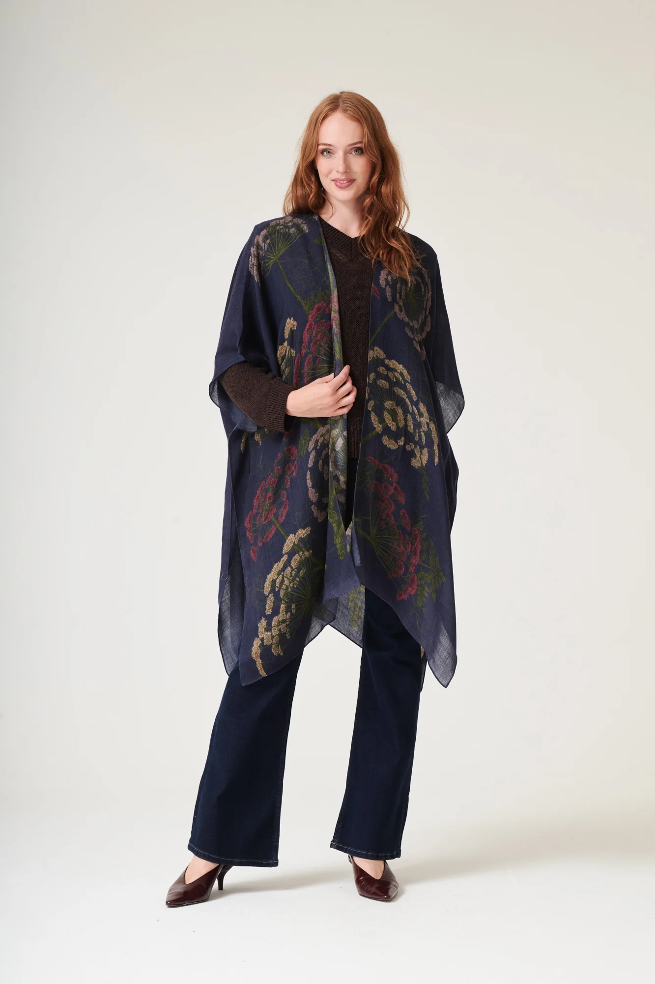 Parsley Seed Navy Wool Throwover - Image 4