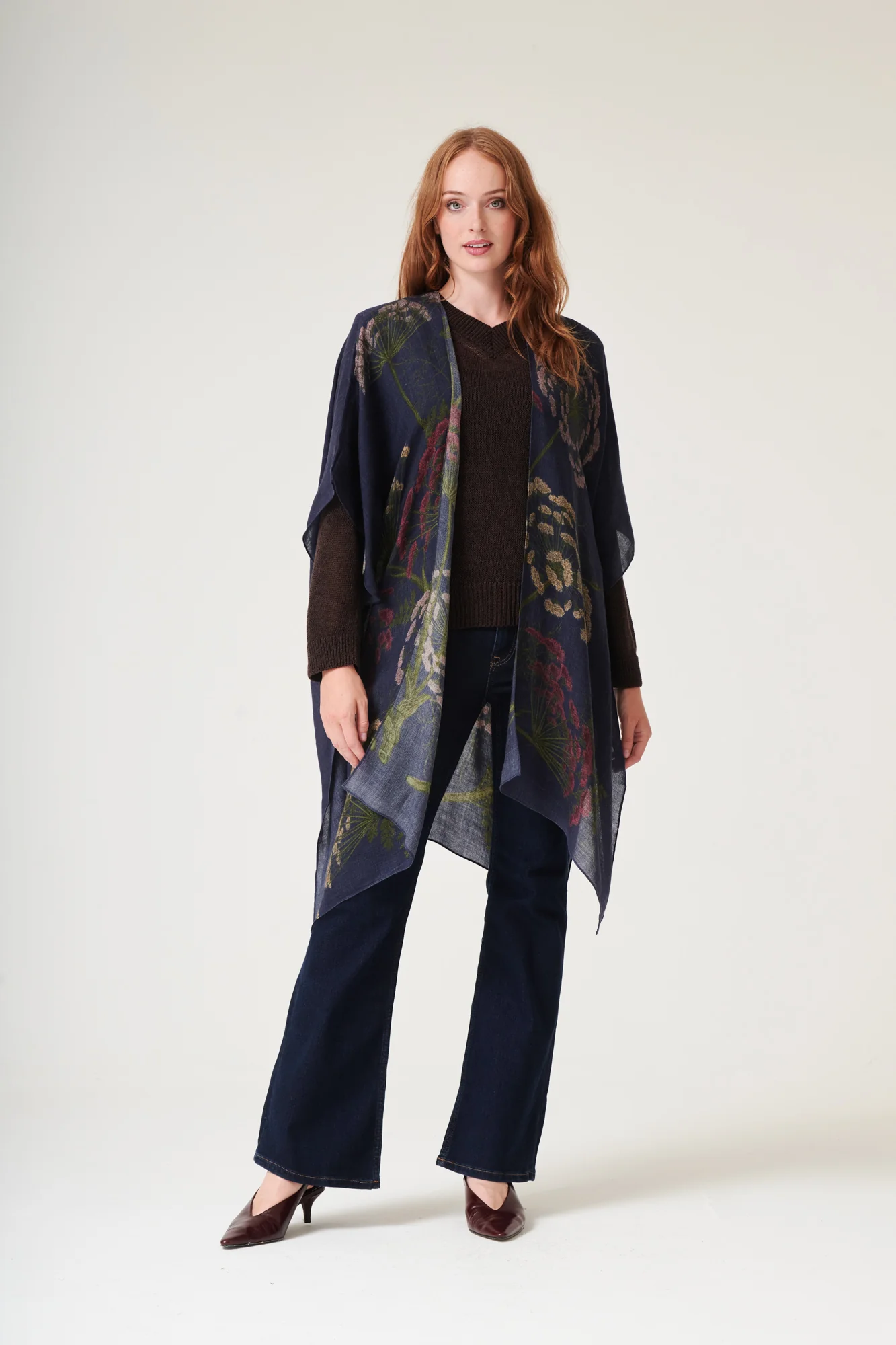 Parsley Seed Navy Wool Throwover - Image 5
