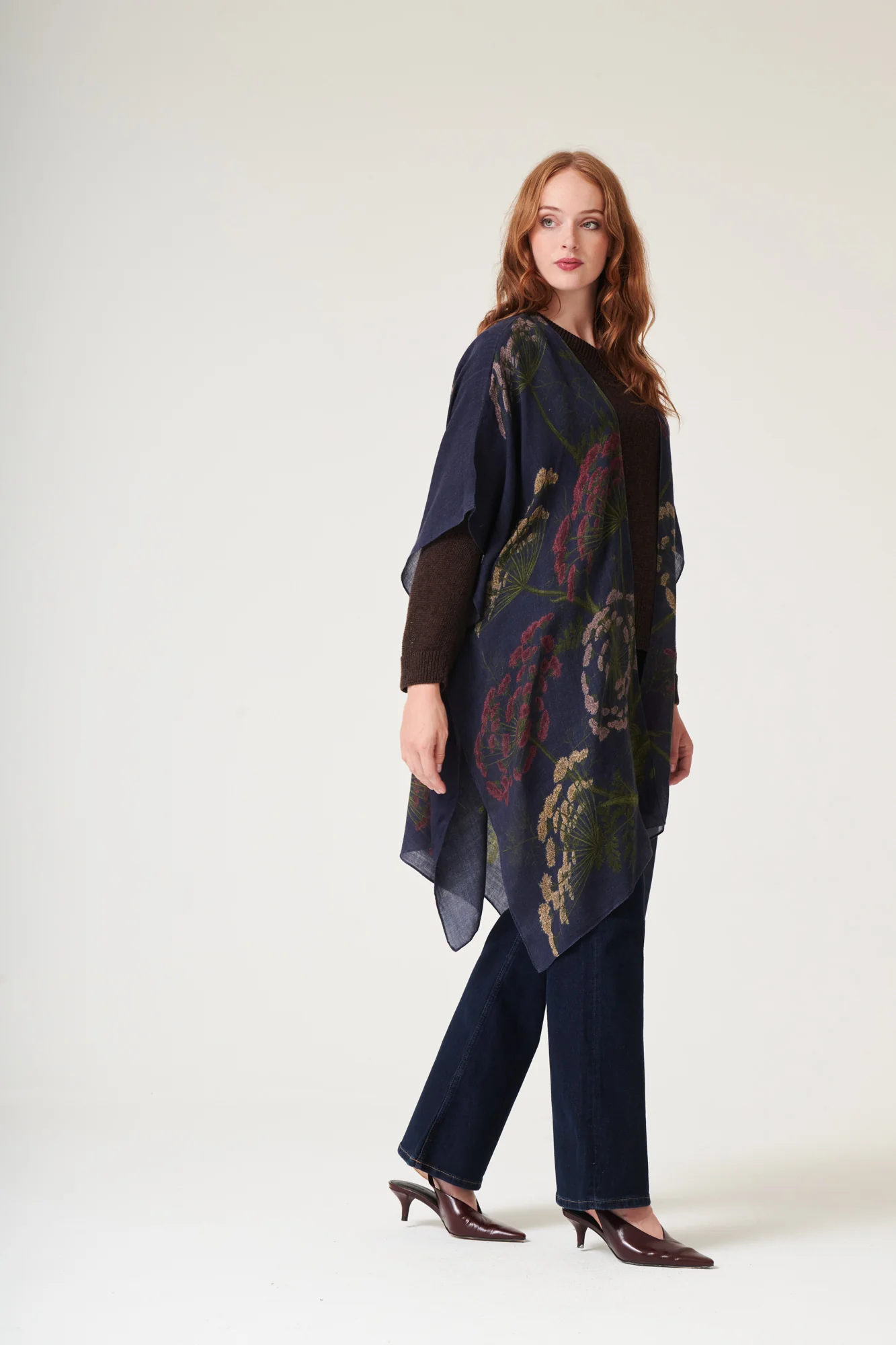 Parsley Seed Navy Wool Throwover - Image 6