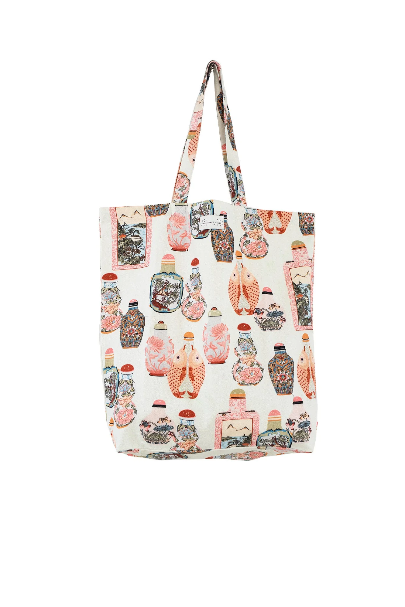 Perfume Bottles Blush Canvas Bag - Image 3