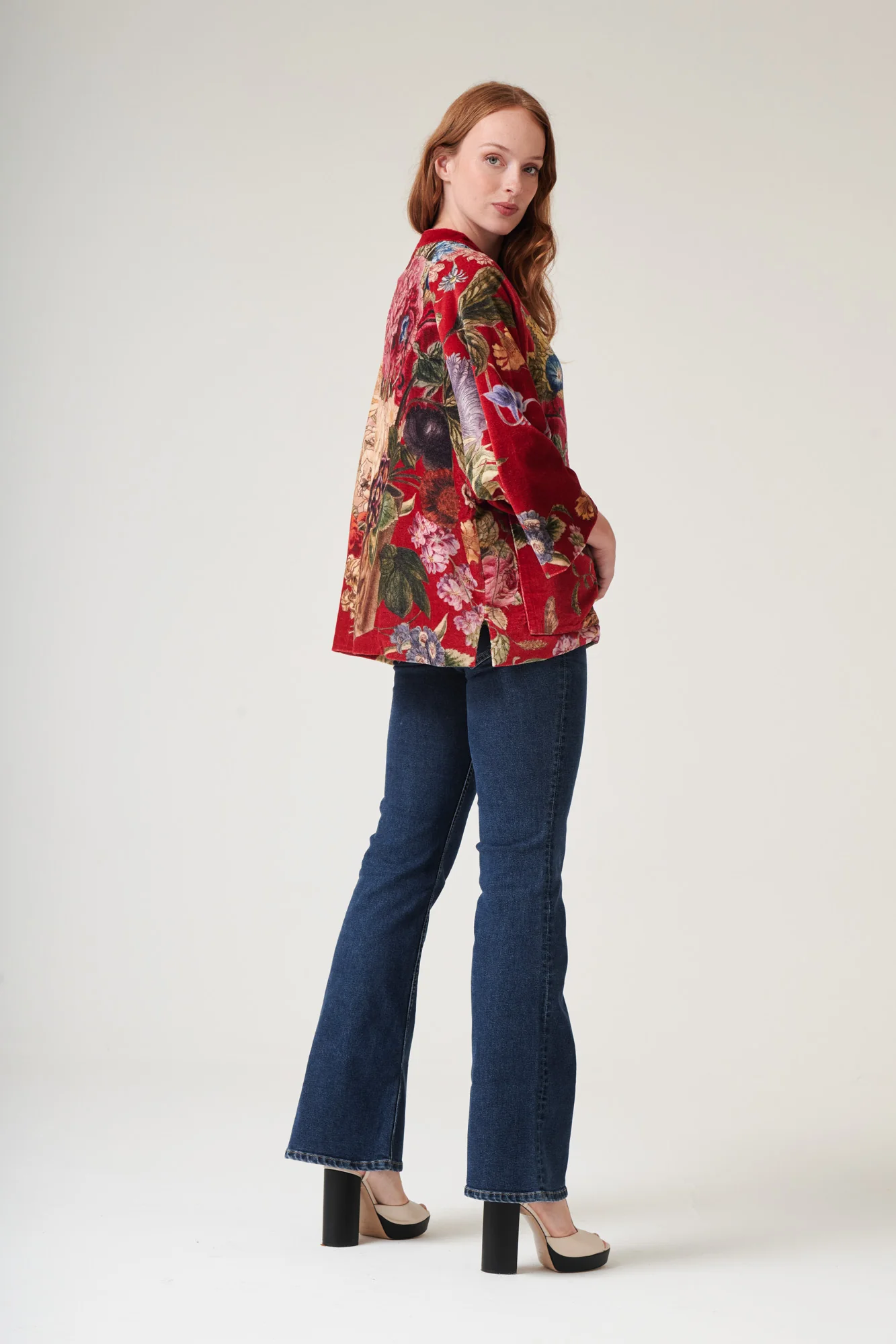 Primula Berry Velvet Jacket - Image 2
