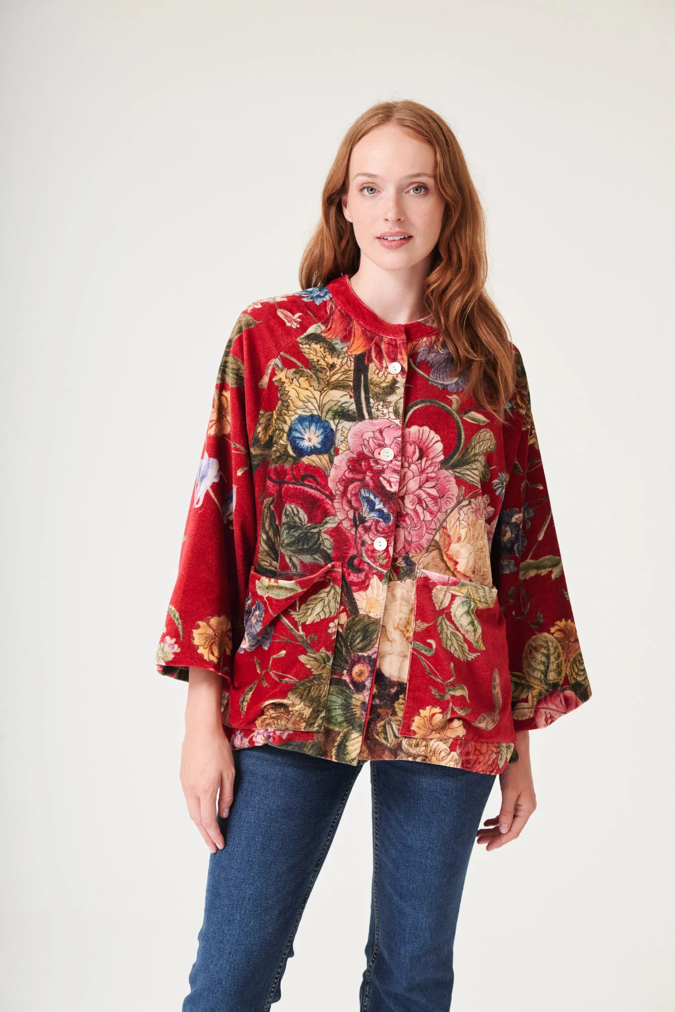 Primula Berry Velvet Jacket - Image 3