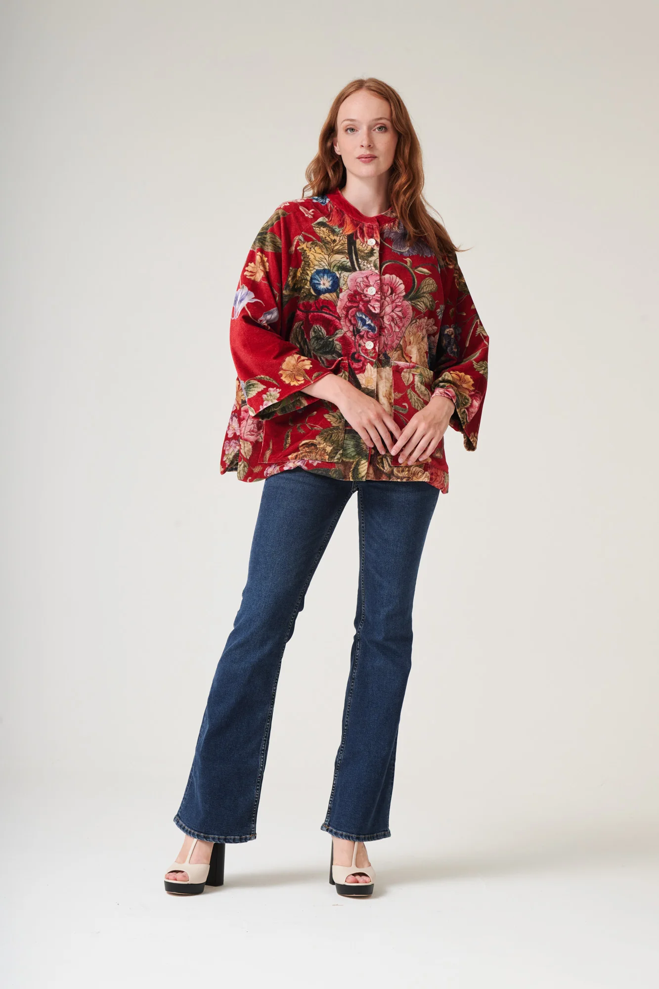 Primula Berry Velvet Jacket - Image 4
