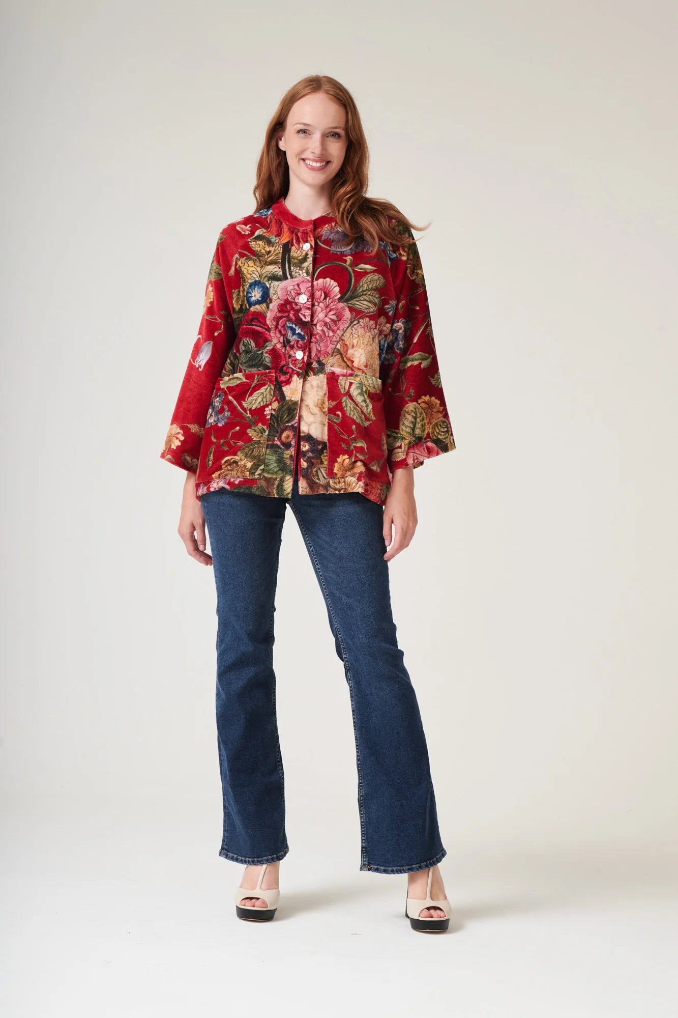 Primula Berry Velvet Jacket - Image 5