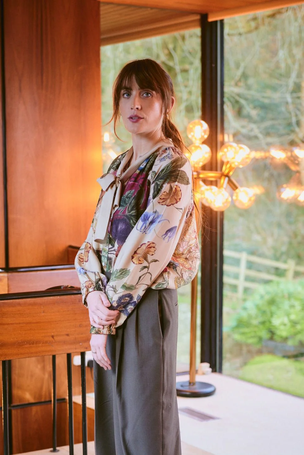 Primula Stone PussyBow Blouse - Image 6