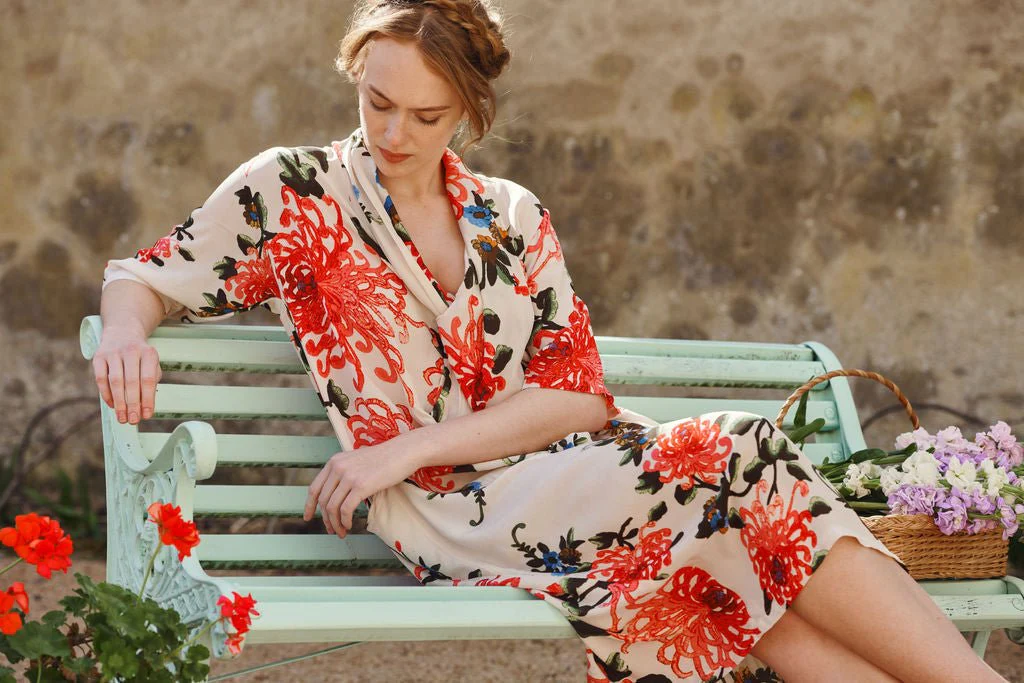 Chrysanthemum Ecru Rachel Dress - Image 5