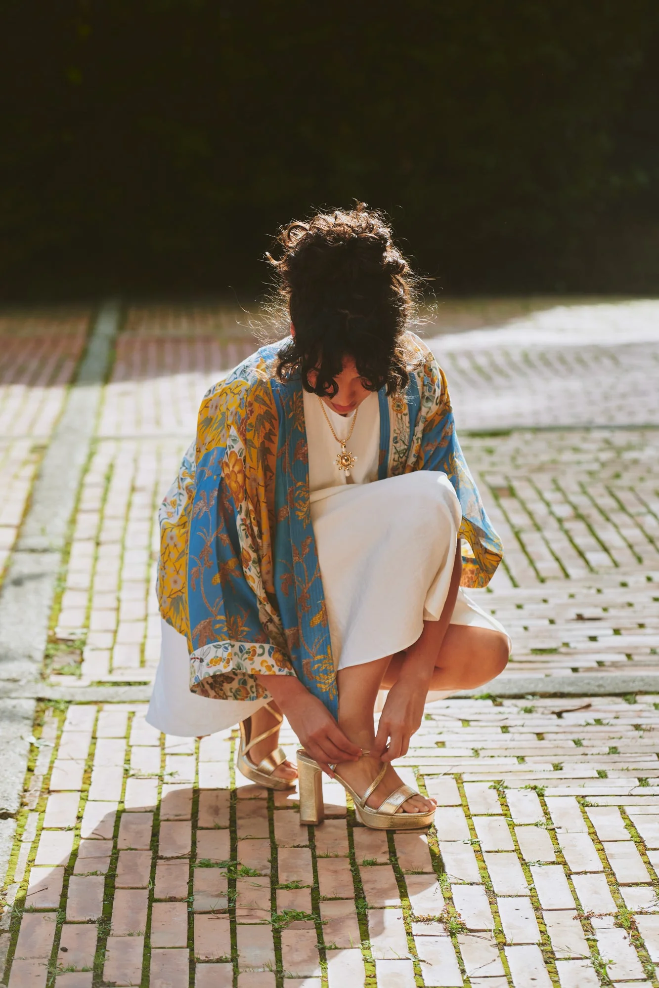 Ribbons Gold Kimono - Image 6