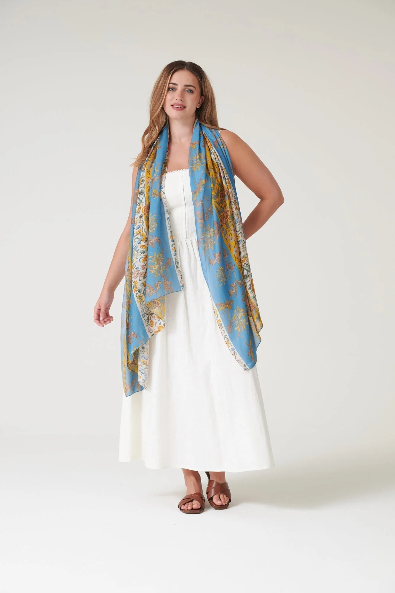 Ribbons Gold Scarf - Image 3