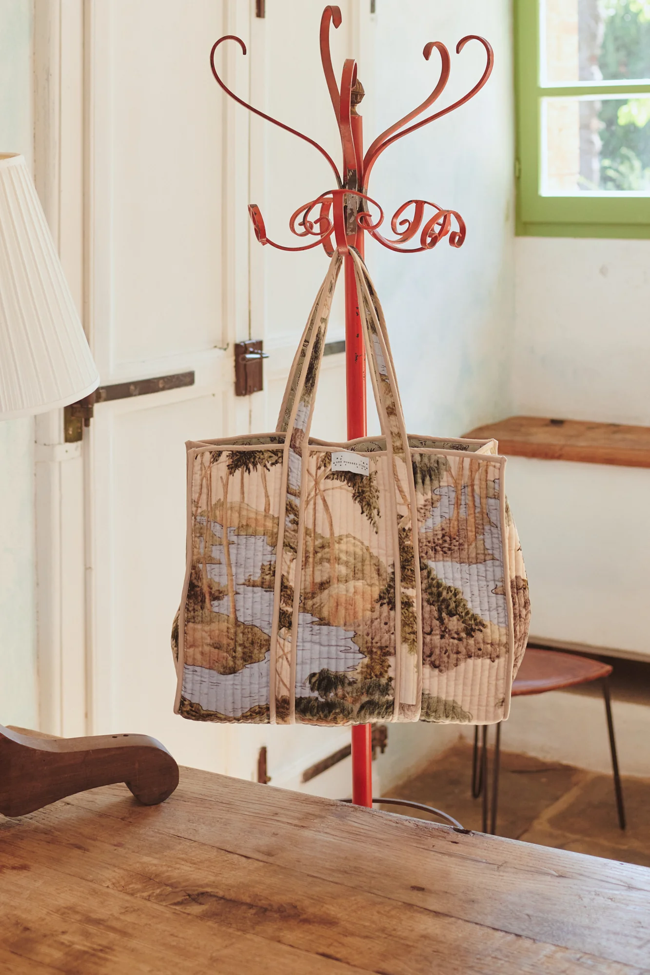 Rivers and Trees Velvet Tote Bag - Image 3