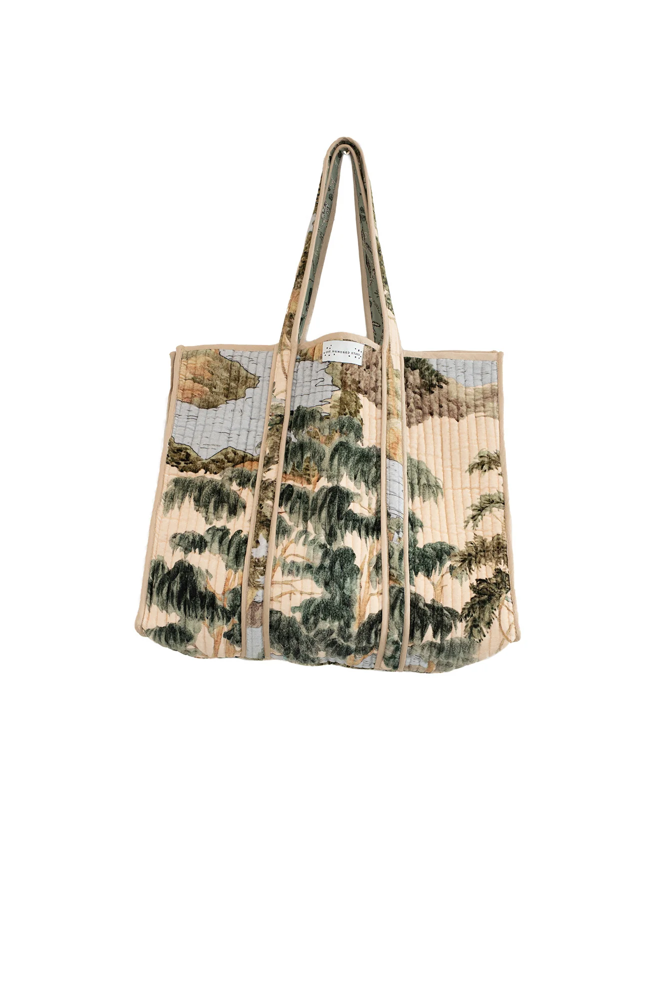 Rivers and Trees Velvet Tote Bag - Image 6