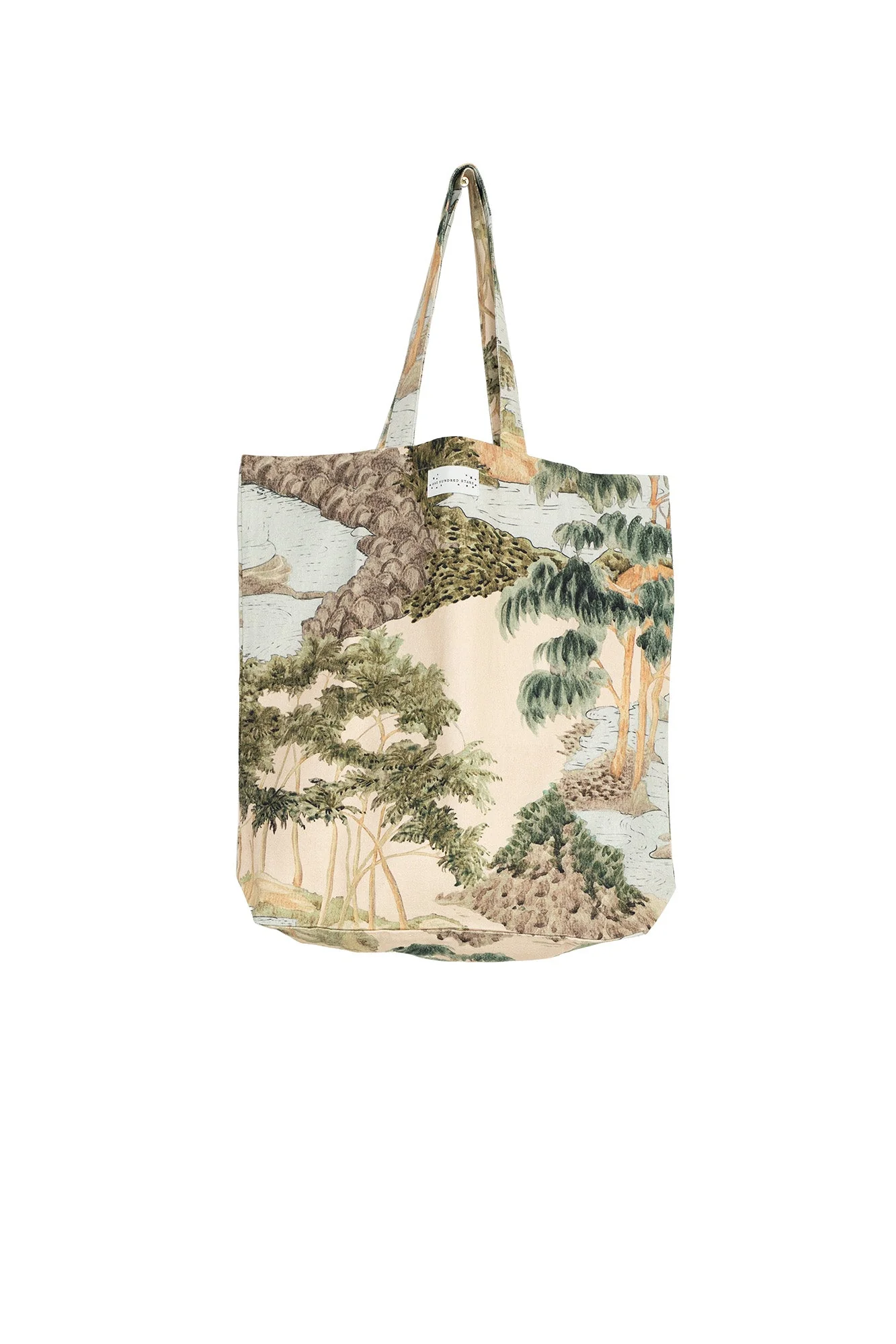 Rivers and Trees Natural Canvas Bag
