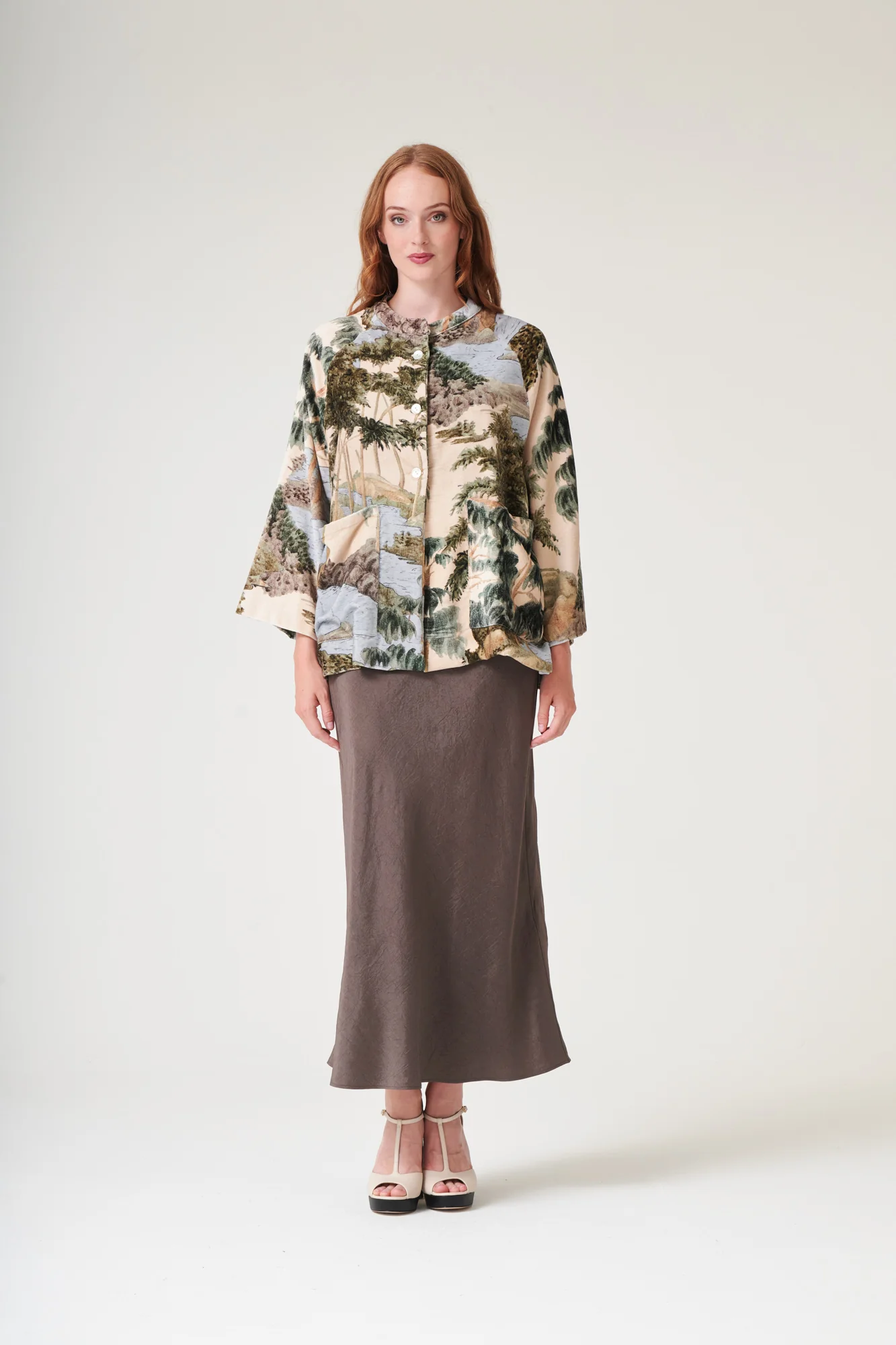 Rivers and Trees Natural Velvet Jacket - Image 3