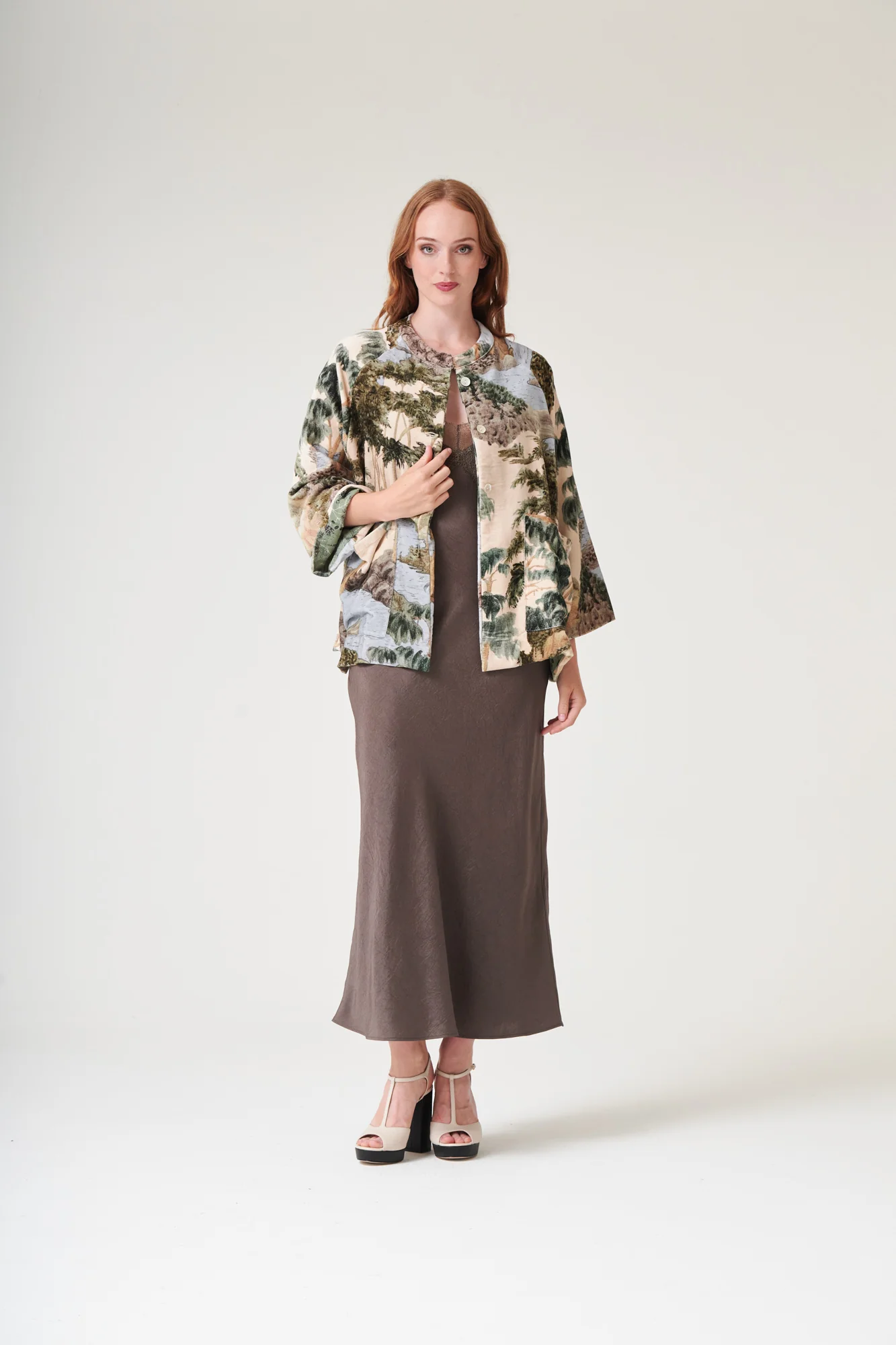 Rivers and Trees Natural Velvet Jacket - Image 4