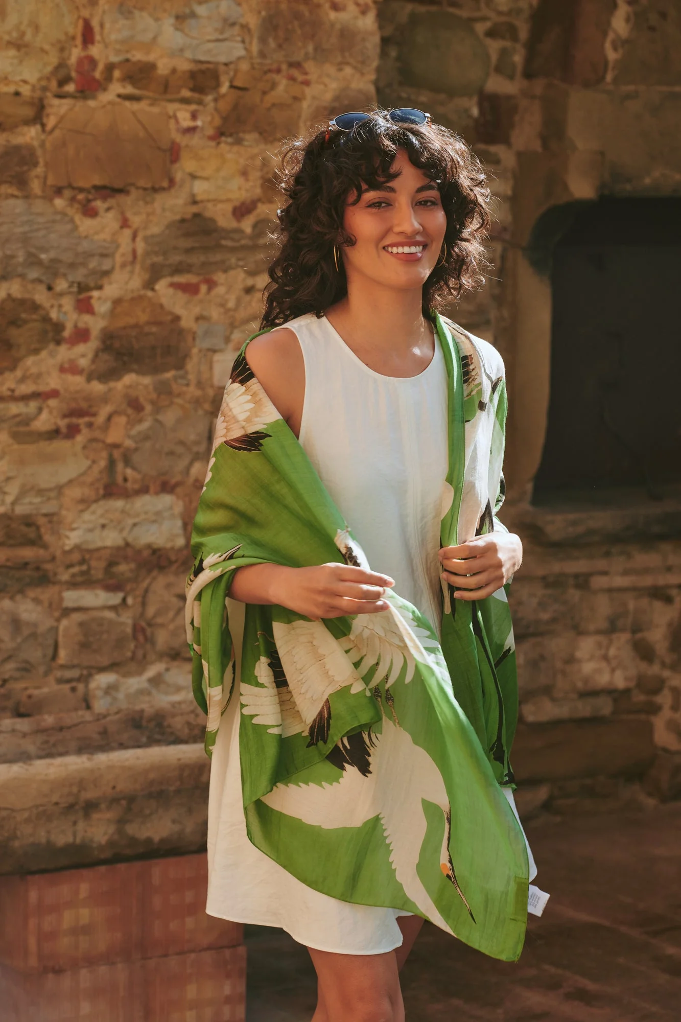 Stork Pea Green Scarf - Image 2