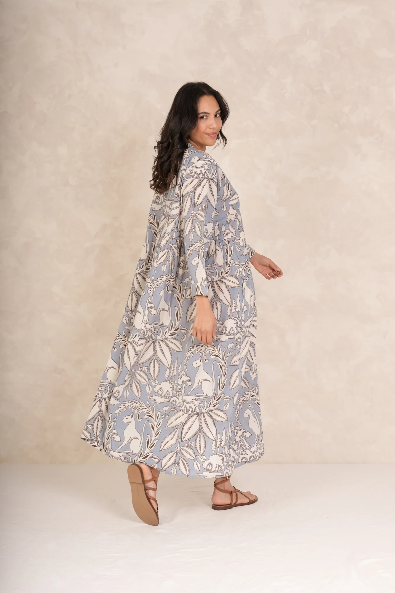 Sphinx Grey Pinch Pleat Dress - Image 6