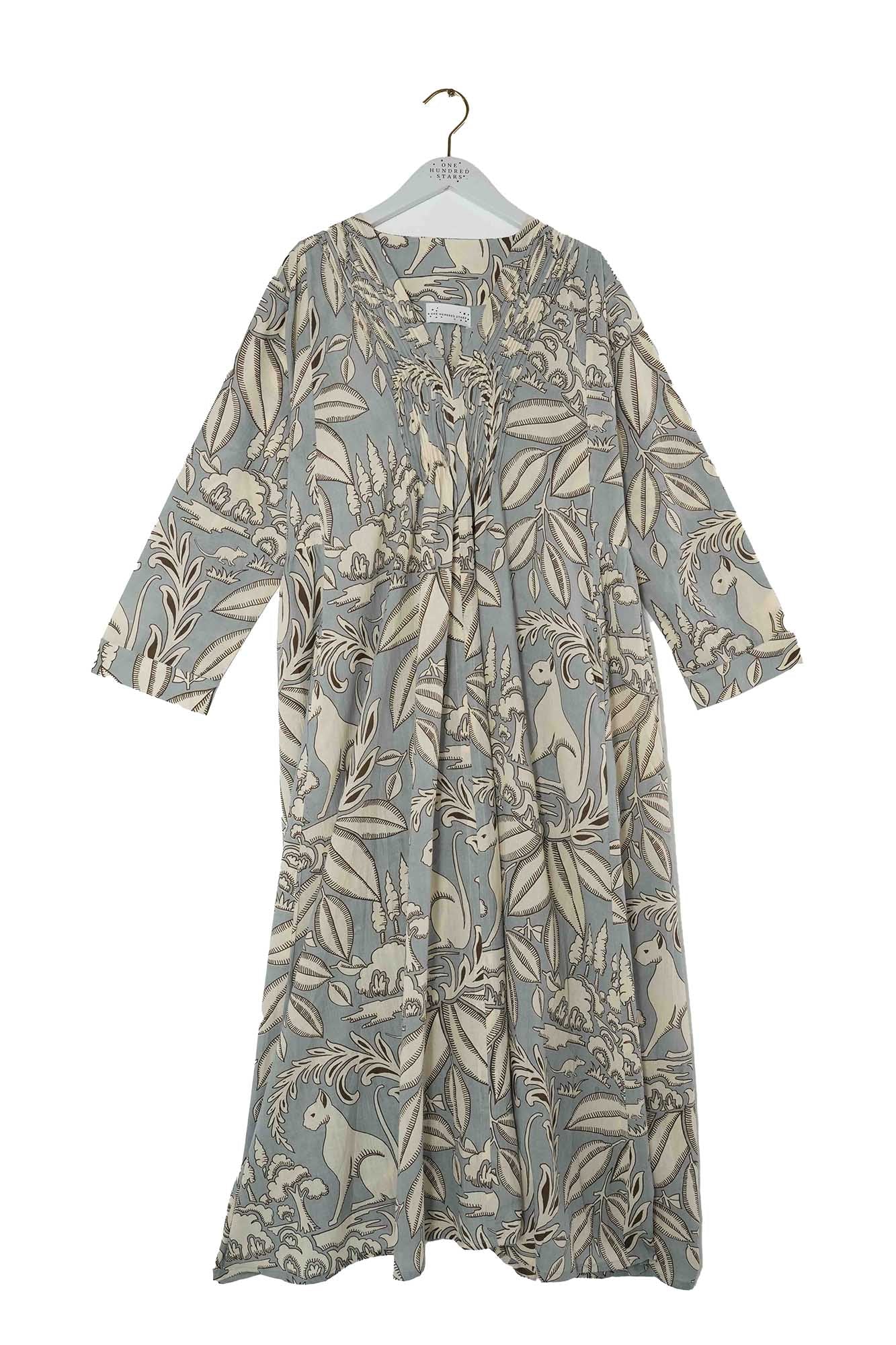 Sphinx Grey Pinch Pleat Dress - Image 7