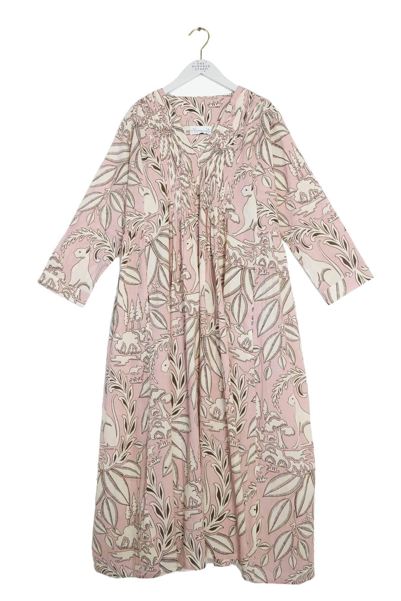 Sphinx Pink Pinch Pleat Dress - Image 7