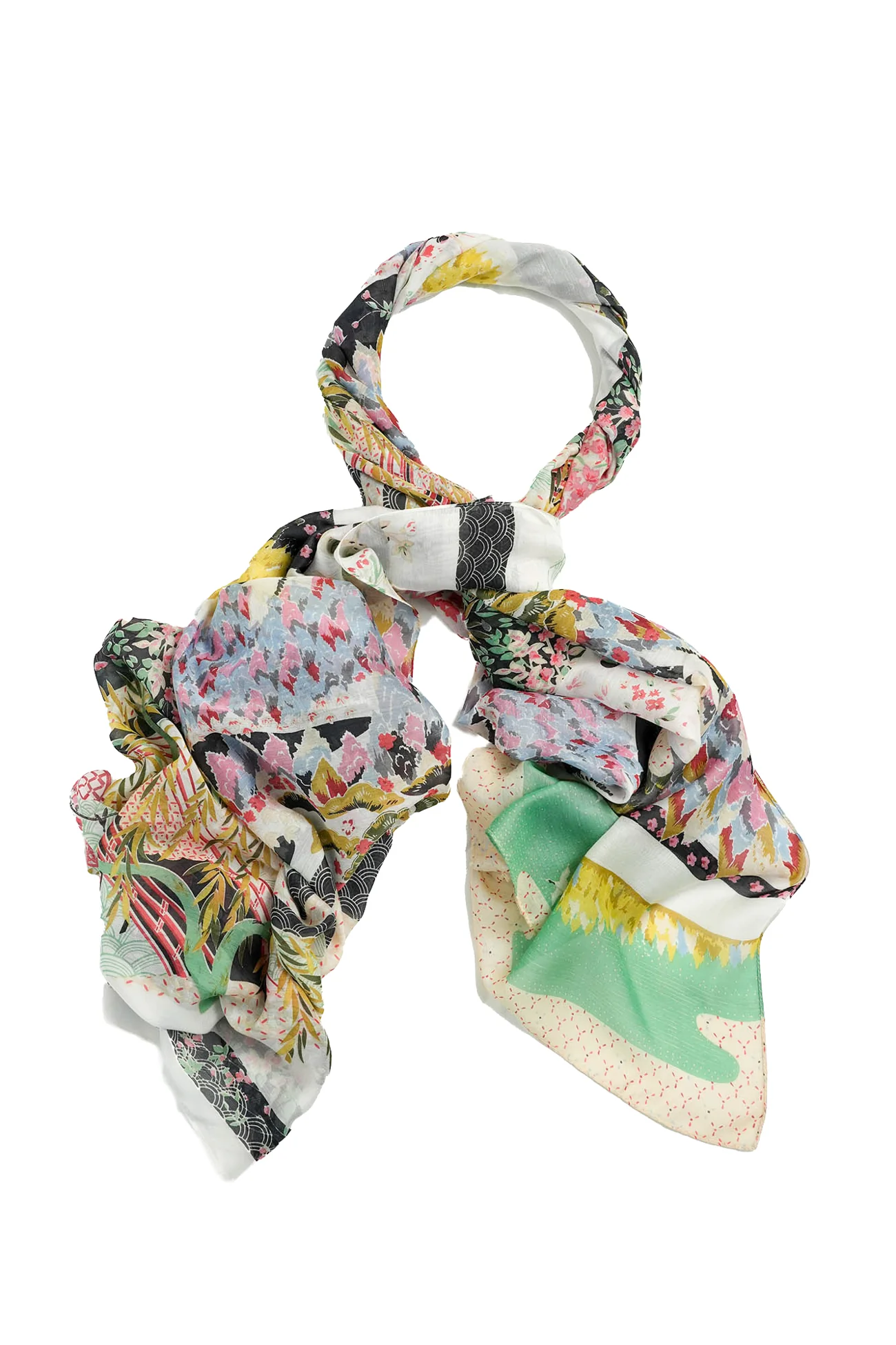 Spring White Scarf