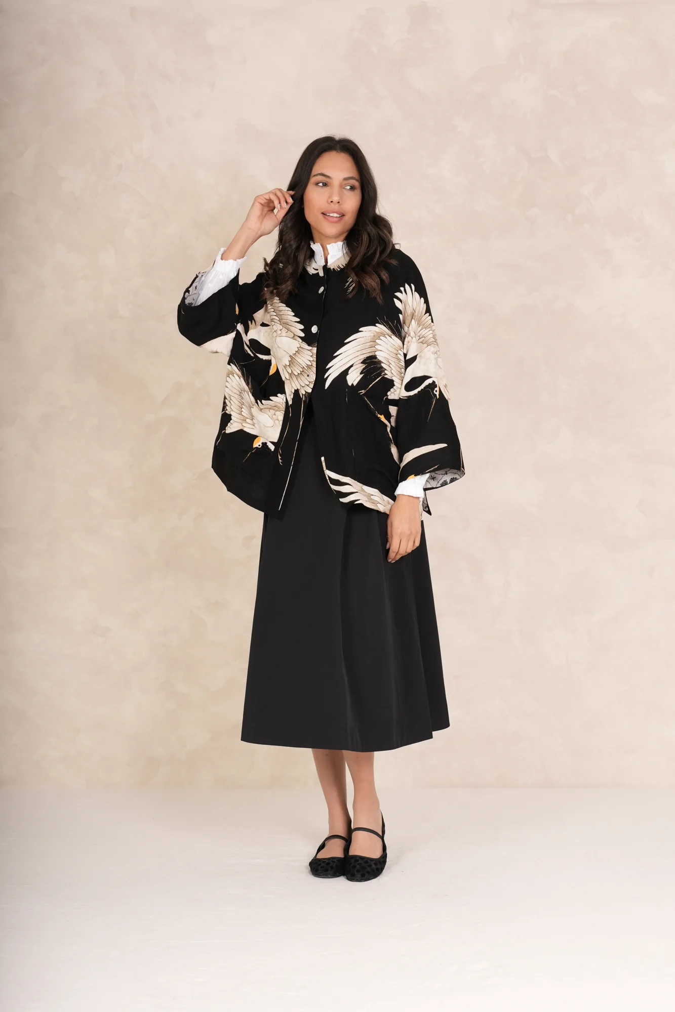 Stork Black Summer Jacket - Image 2