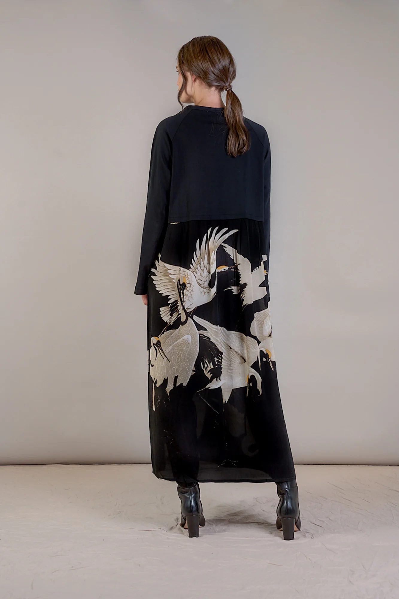 Stork Black Slouch Dress - Image 3