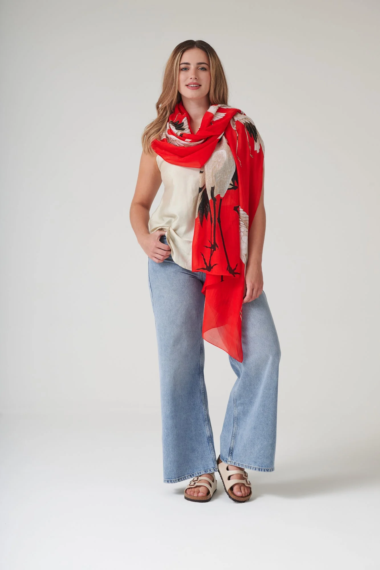Stork Scarlet Scarf - Image 4