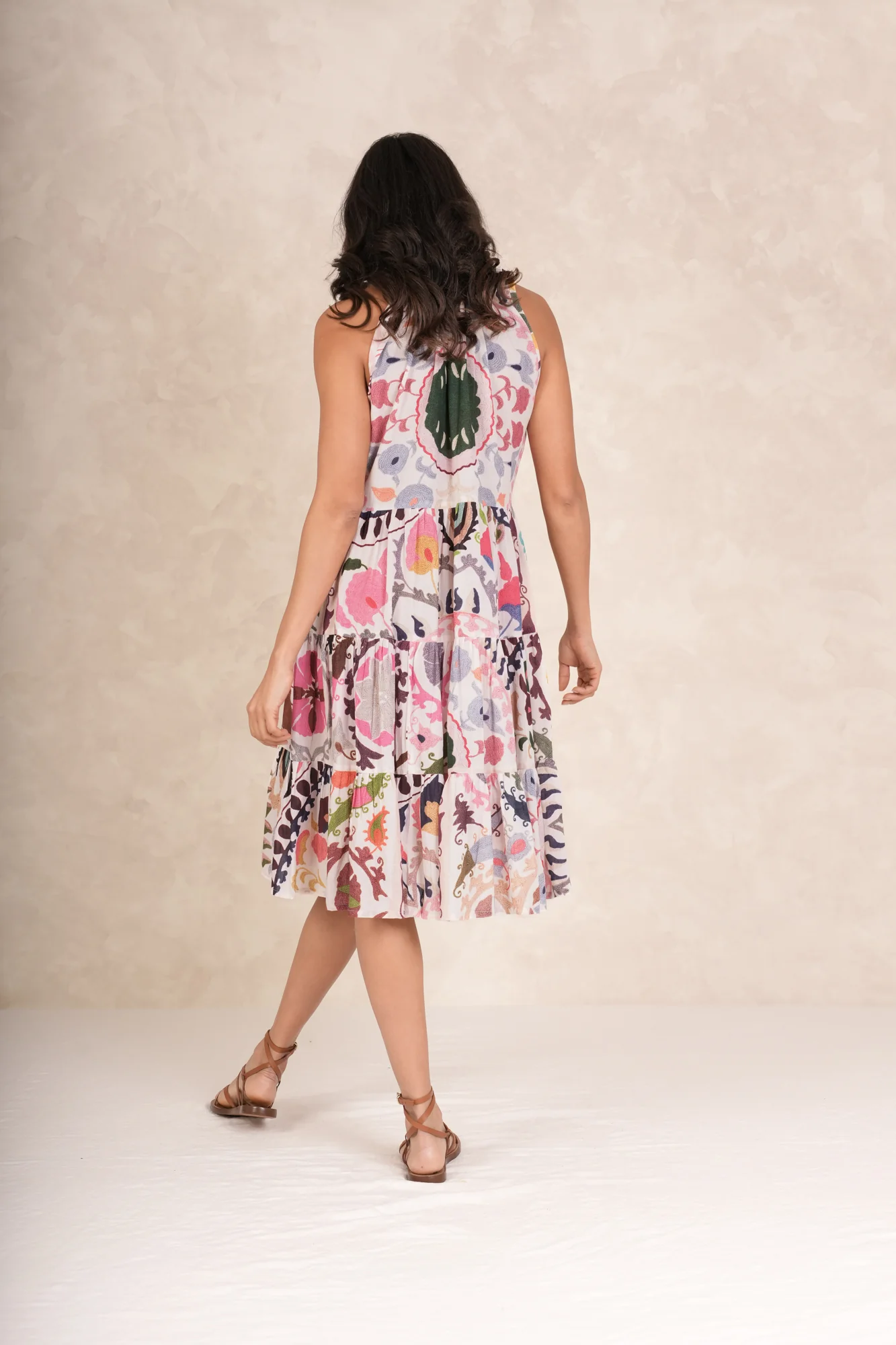 Susani Pink Frill Dress - Image 5