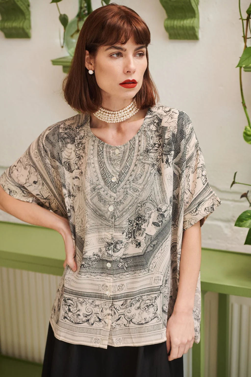 Cherub Natural Tea Blouse