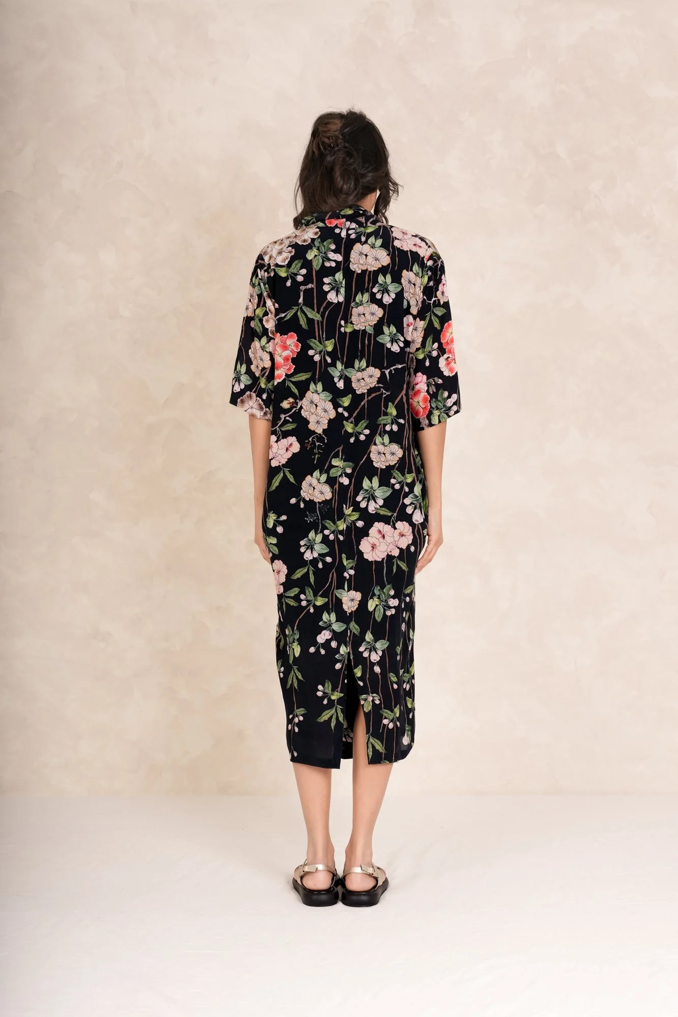 Trailing Blossom Black Rachel Dress - Image 4
