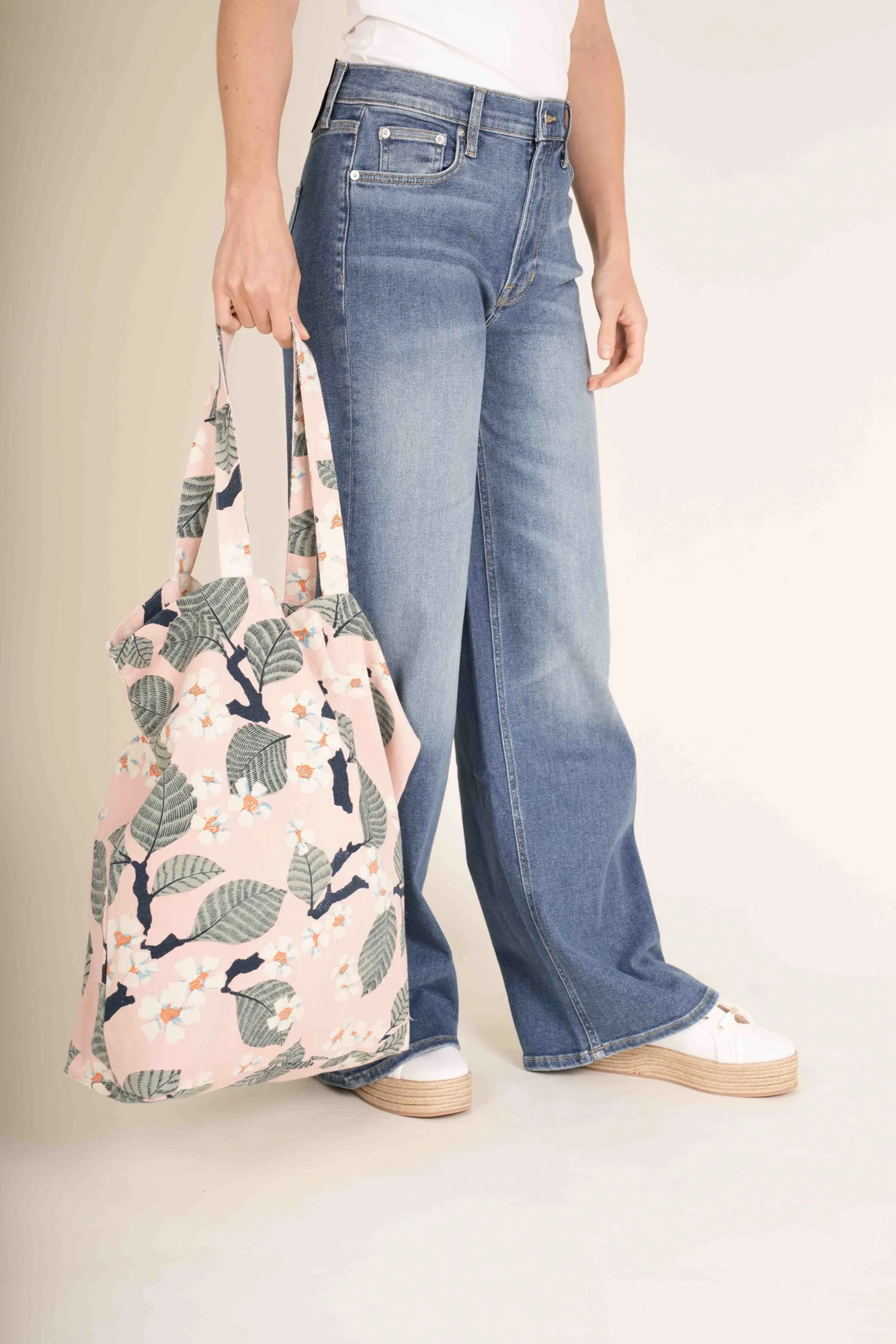 Tree Blossom Pink Canvas Bag - Image 3