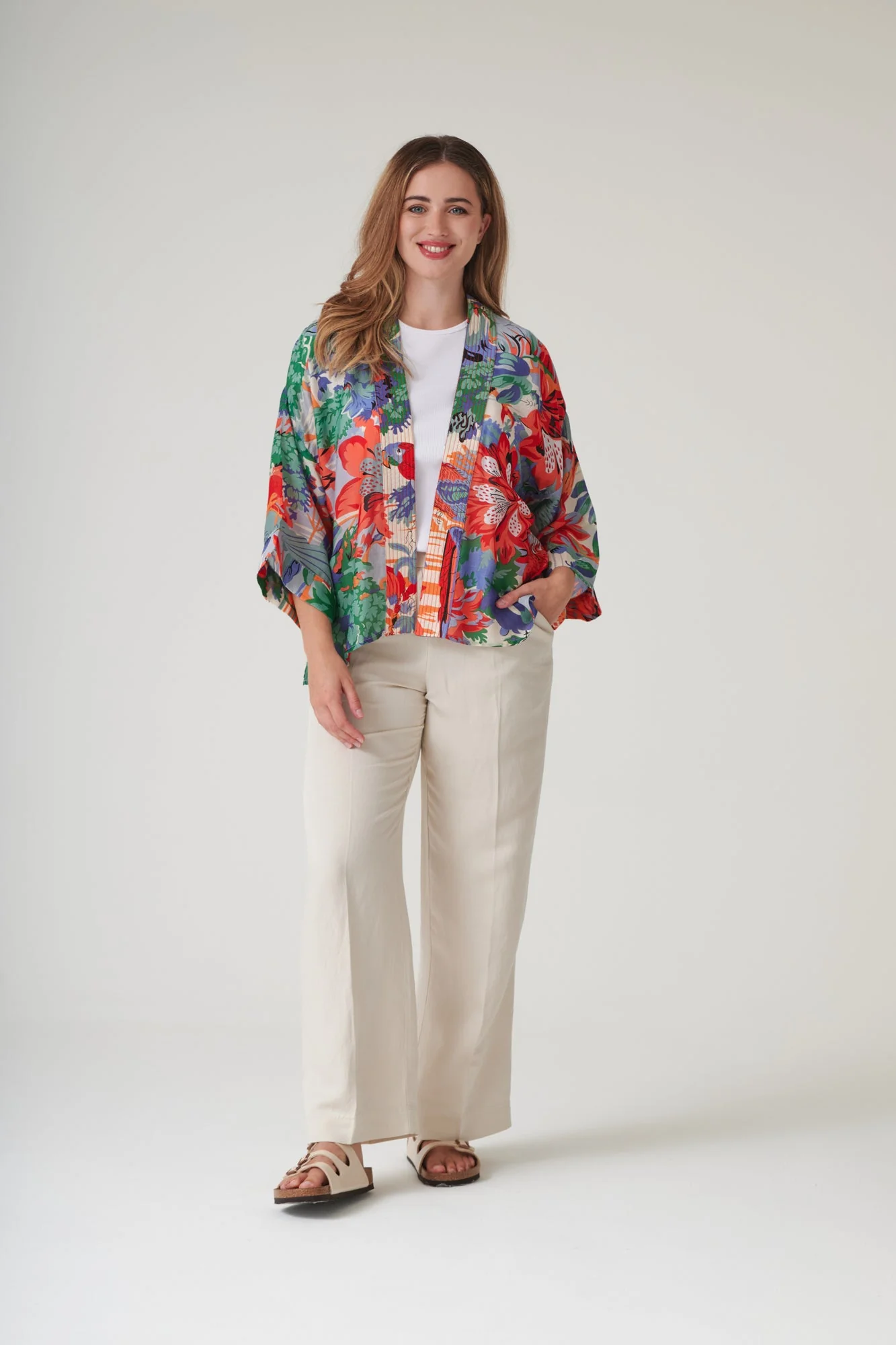 Tropicana Blue Kimono - Image 4