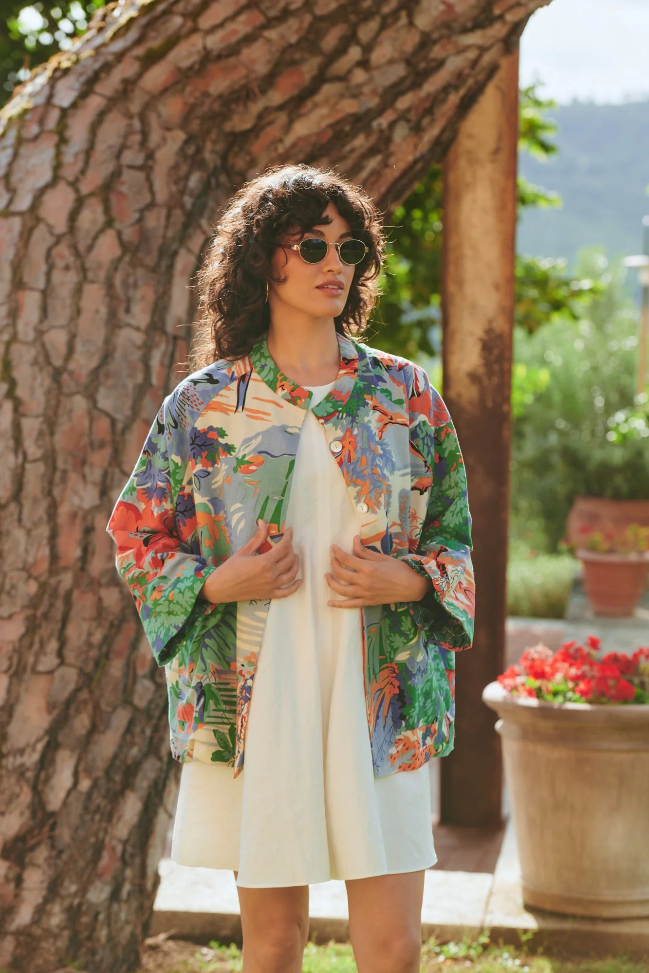 Tropicana Blue Summer Jacket - Image 3