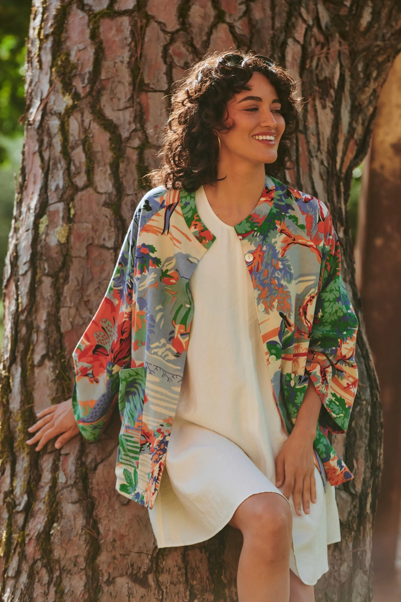 Tropicana Blue Summer Jacket - Image 6